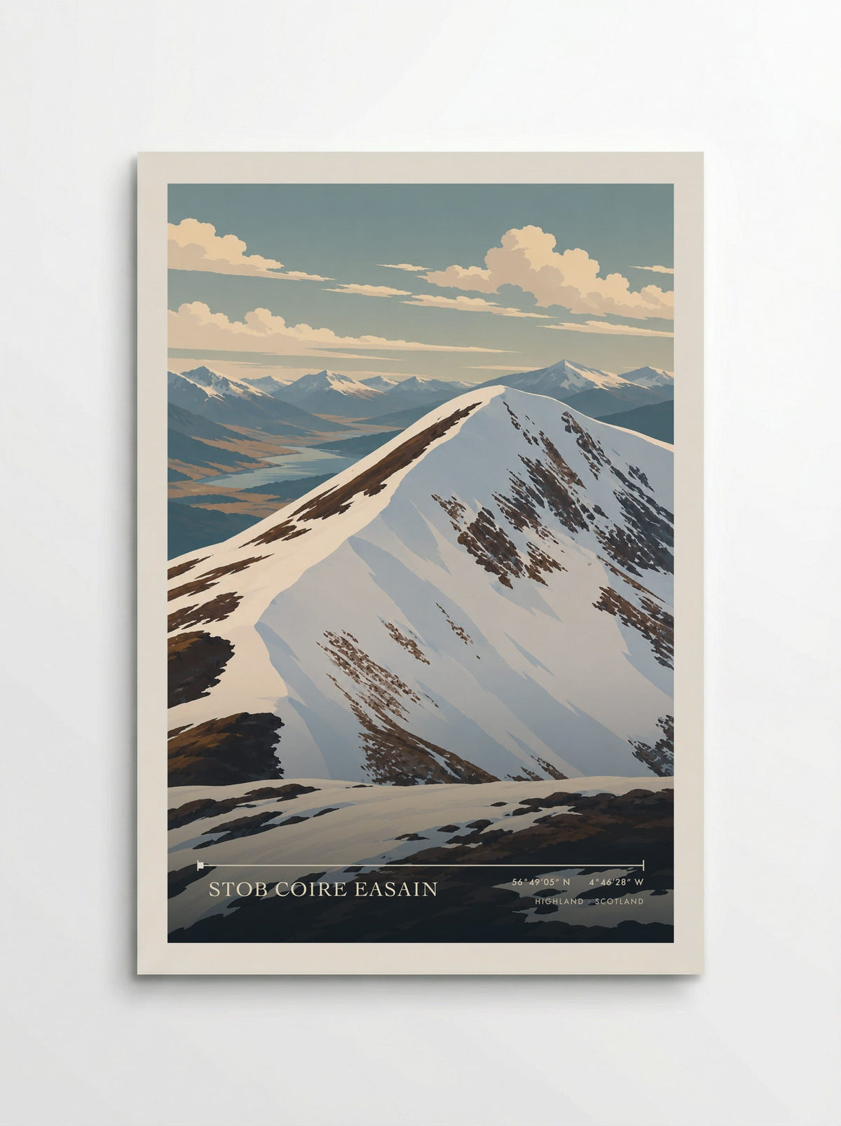 Stob Coire Easain, Highland | Travel Poster - Poster