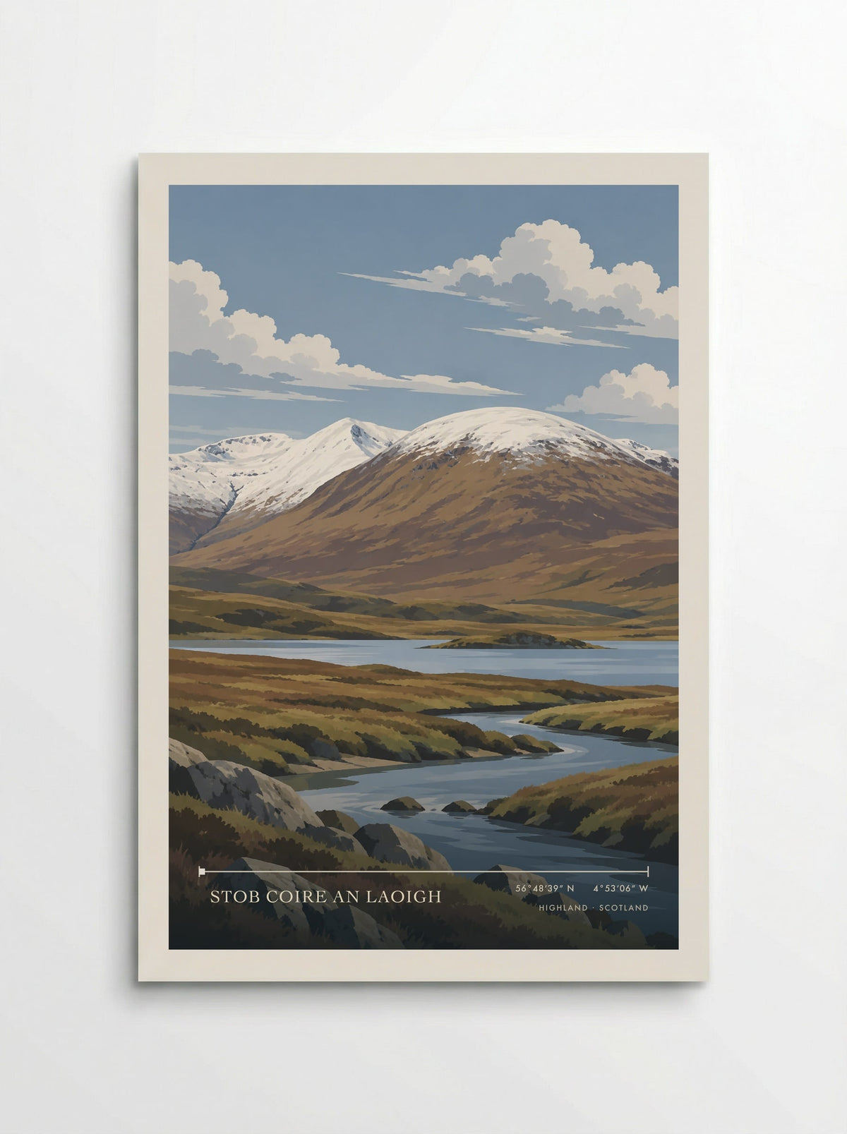 Stob Coire an Laoigh, Highland | Travel Poster - Poster