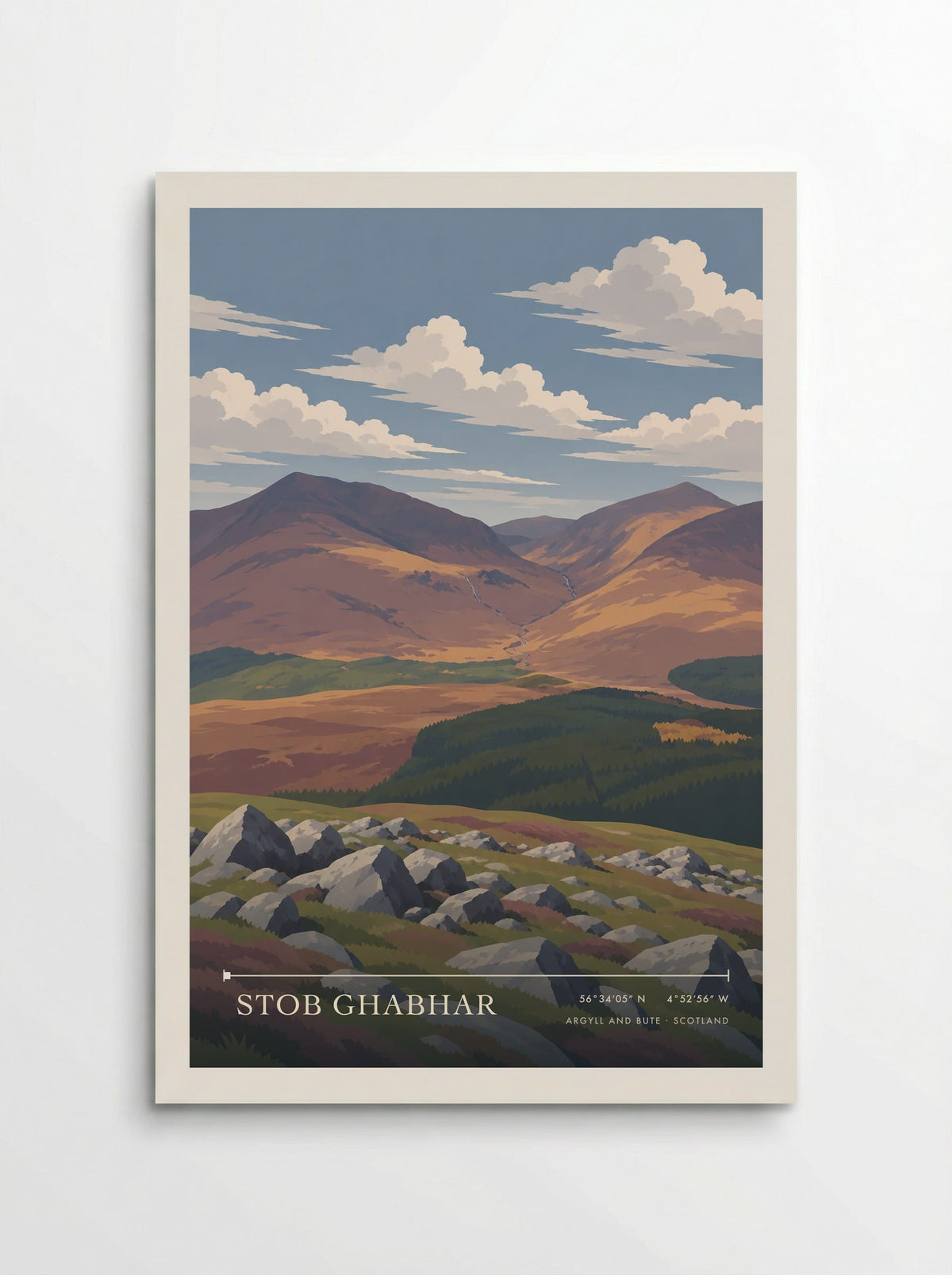 Stob Ghabhar, Argyll and Bute | Travel Poster - Poster