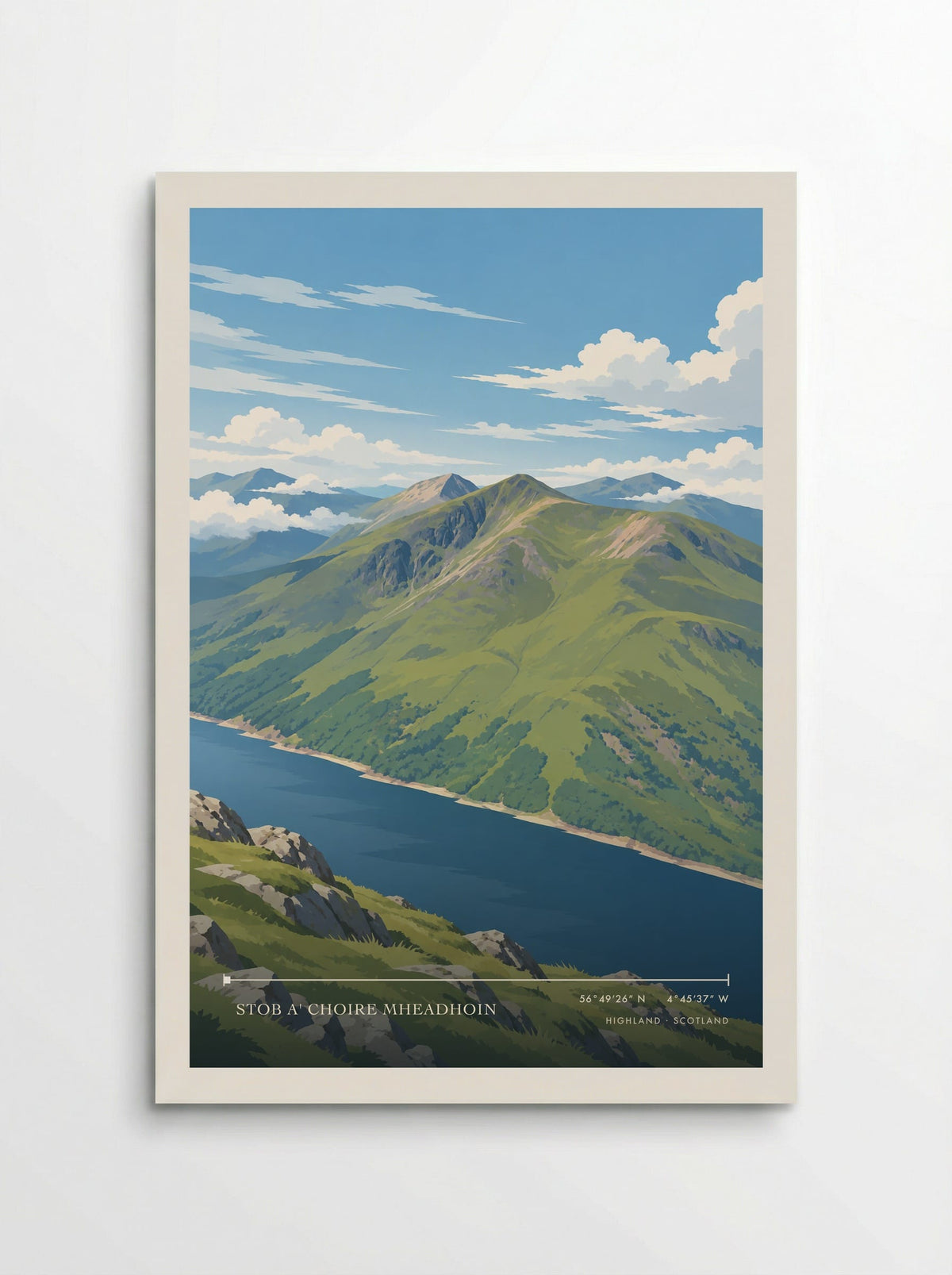 Stob a' Choire Mheadhoin, Highland | Travel Poster - Poster