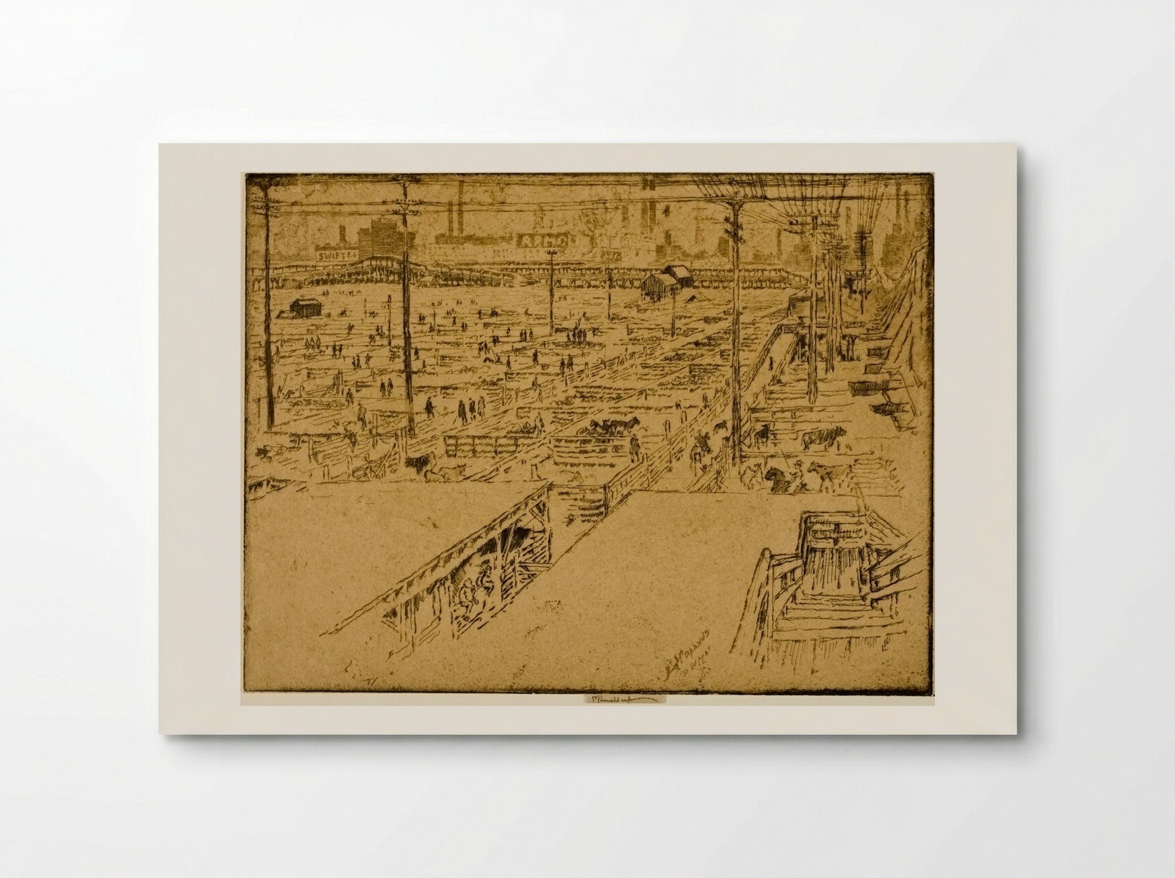 Stock Yards, Chicago - Joseph Pennell - Poster