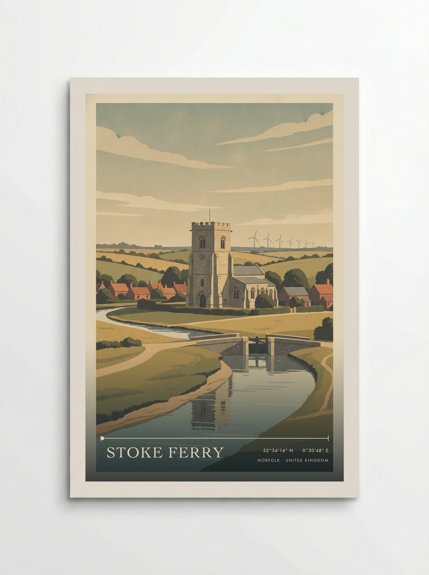 Stoke Ferry Norfolk United Kingdom Travel Poster - Poster