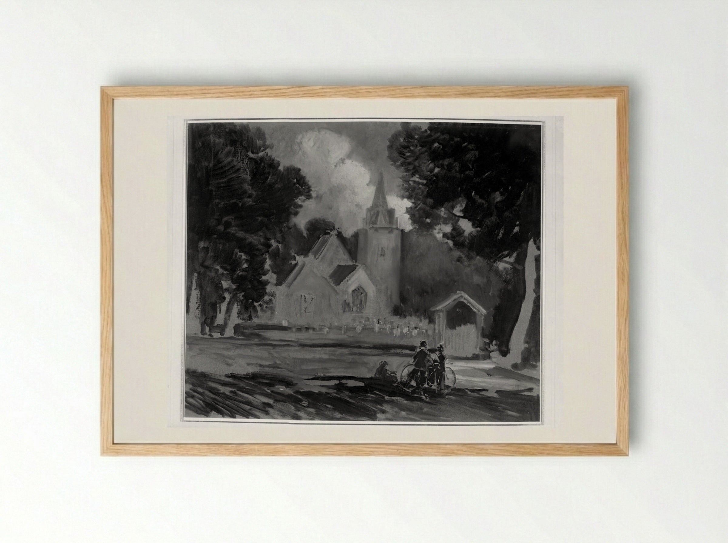 Stoke Pogis Church - Joseph Pennell - Framed Print Wood