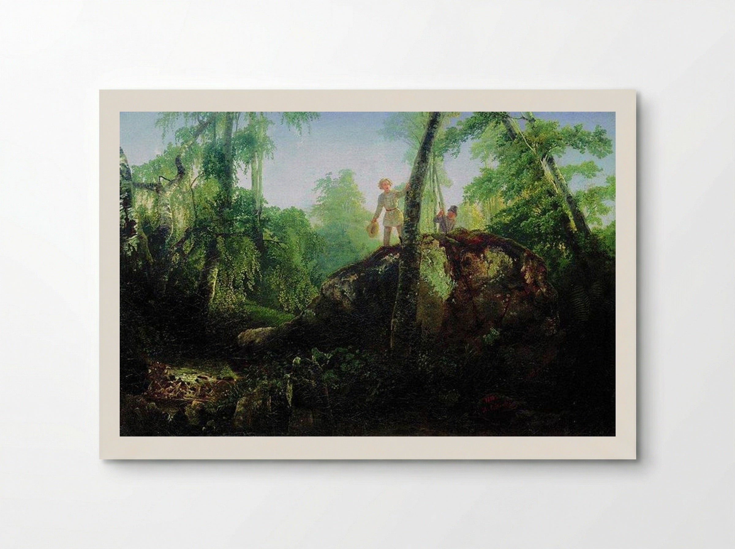 Stone in the Forest Near the Spill - Aleksey Savrasov - Poster
