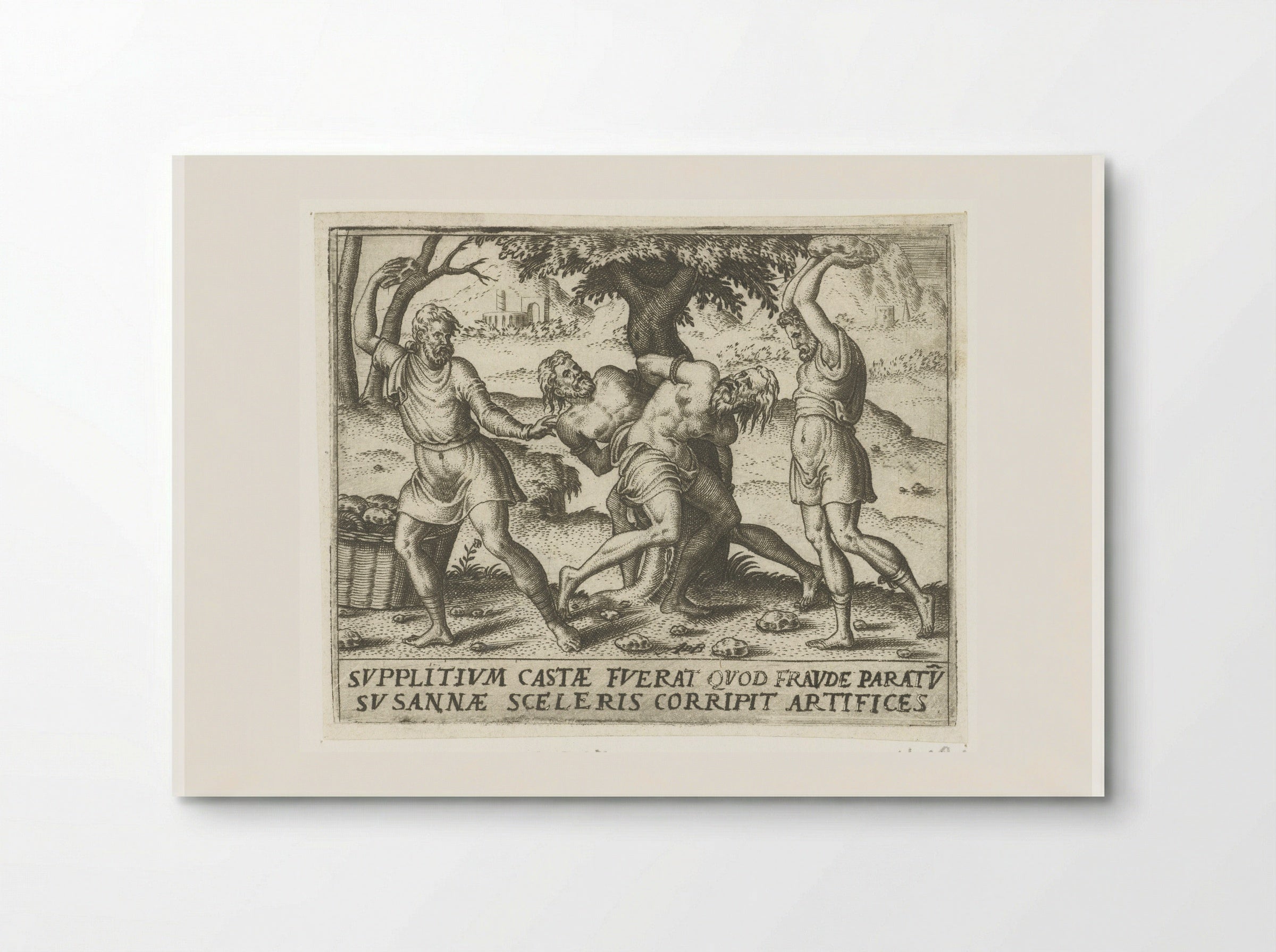Stoning of the Elders - Abraham de Bruyn - Poster