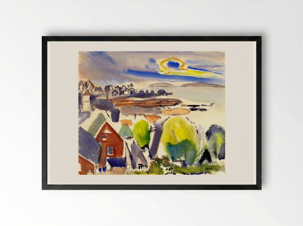 Stonington, Maine - John Marin - Framed Print Black