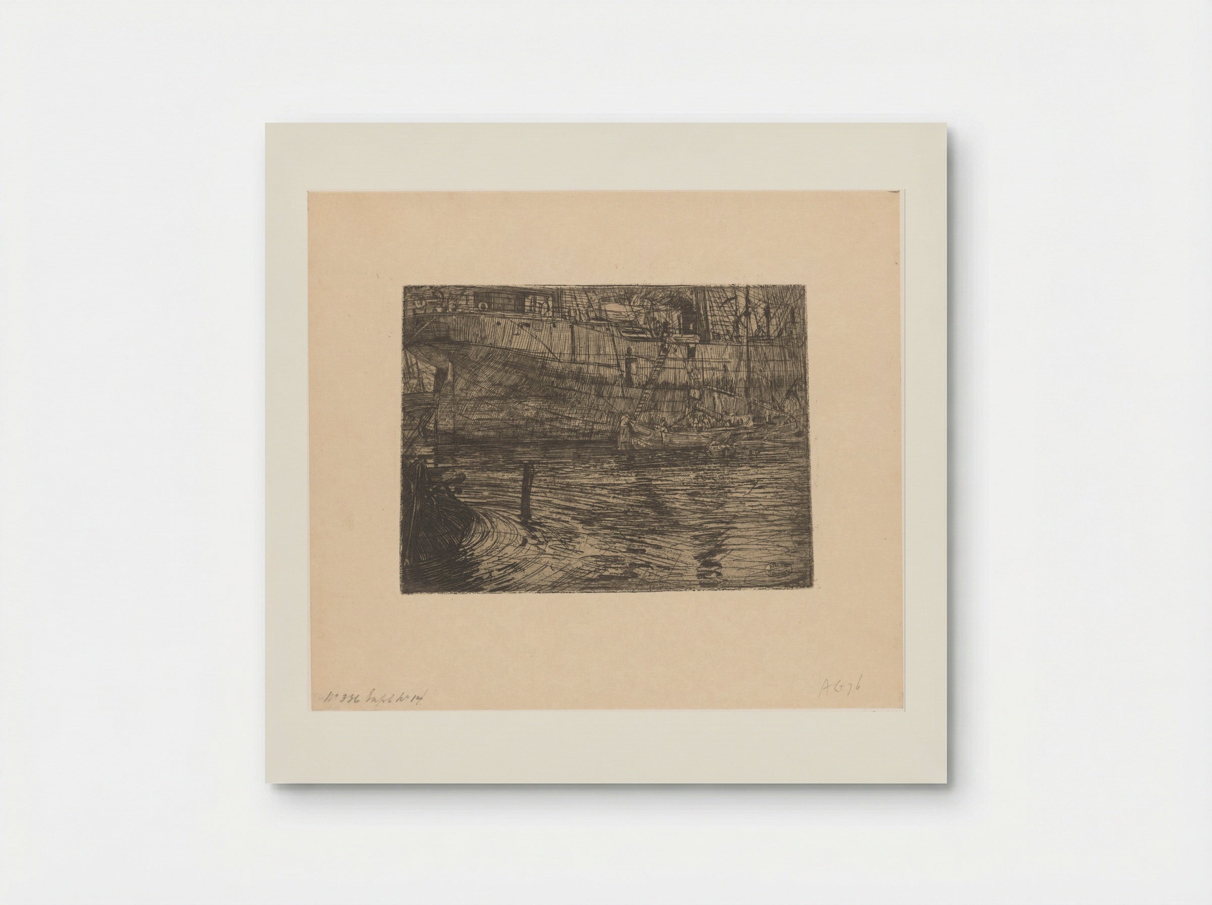 Stoomboot in het Westerdok in Amsterdam - Pieter Dupont - Poster