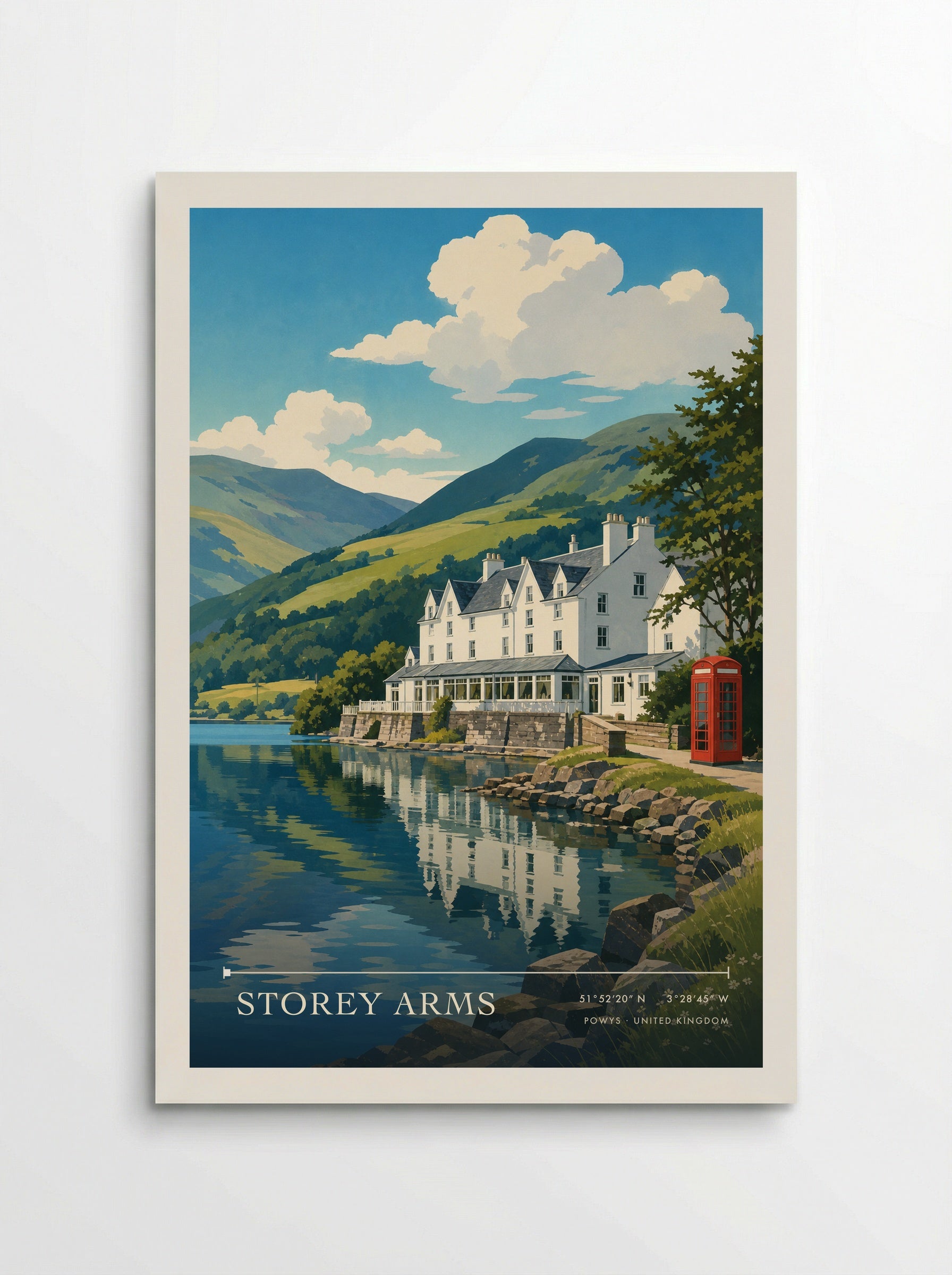 Storey Arms Powys United Kingdom Travel Poster - Poster
