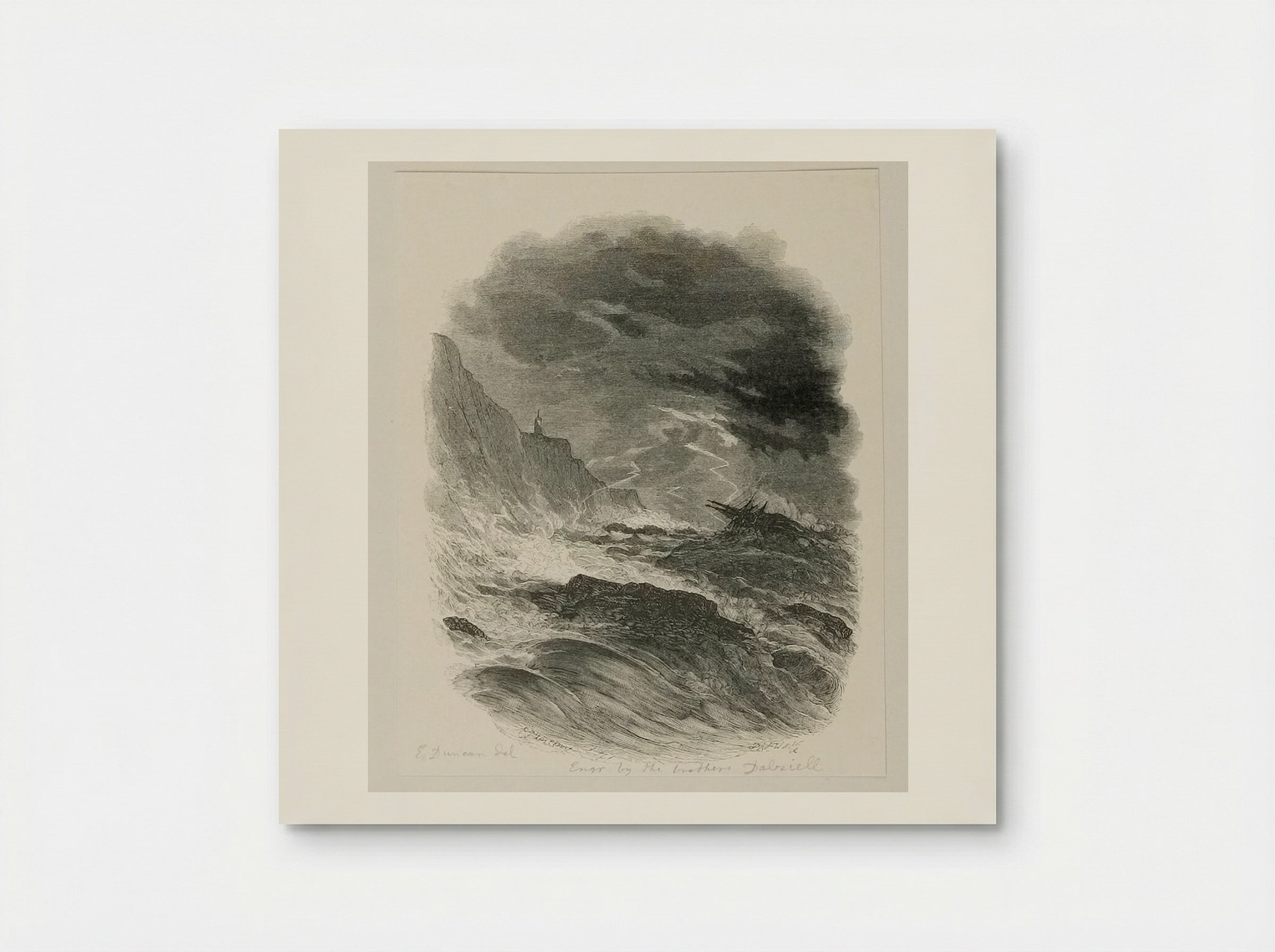 Storm at Sea - Edward Dalziel - Poster