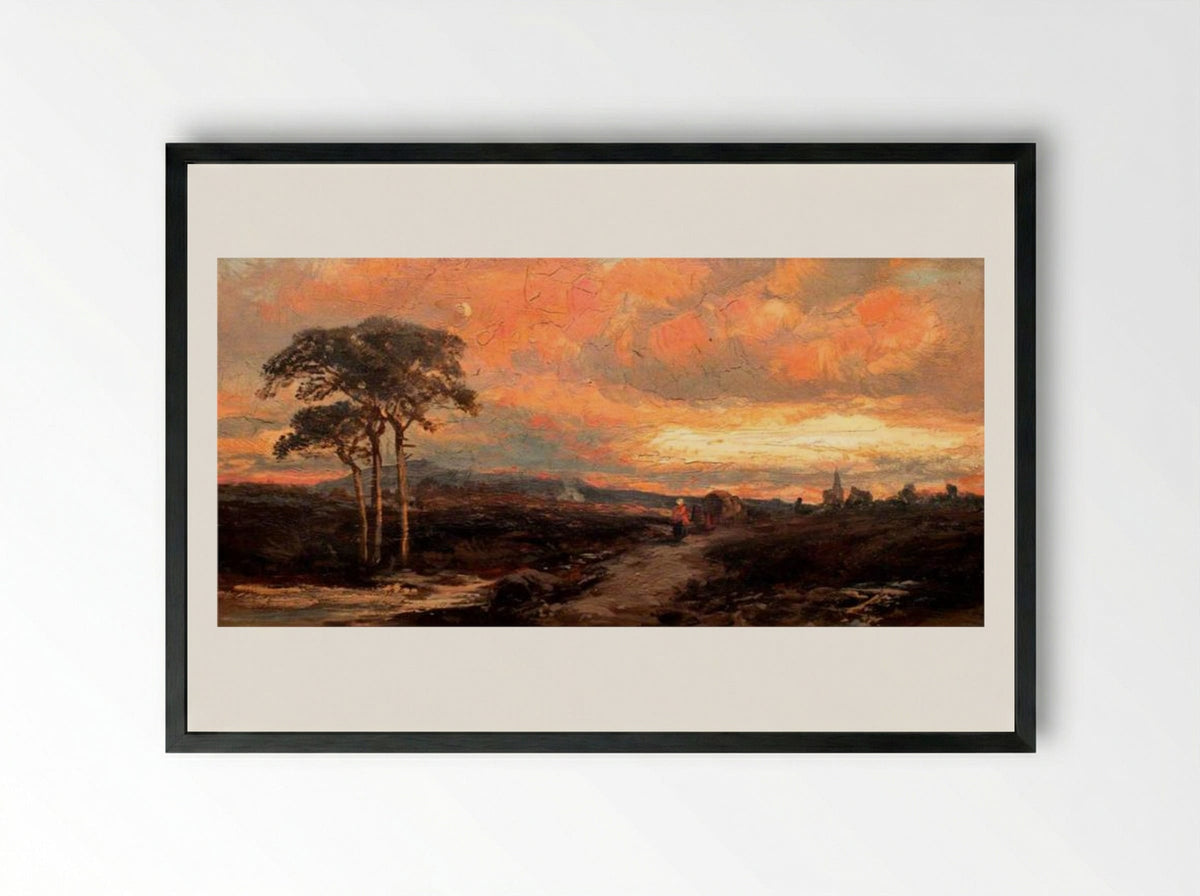Storm - James Ward - Framed Print Black