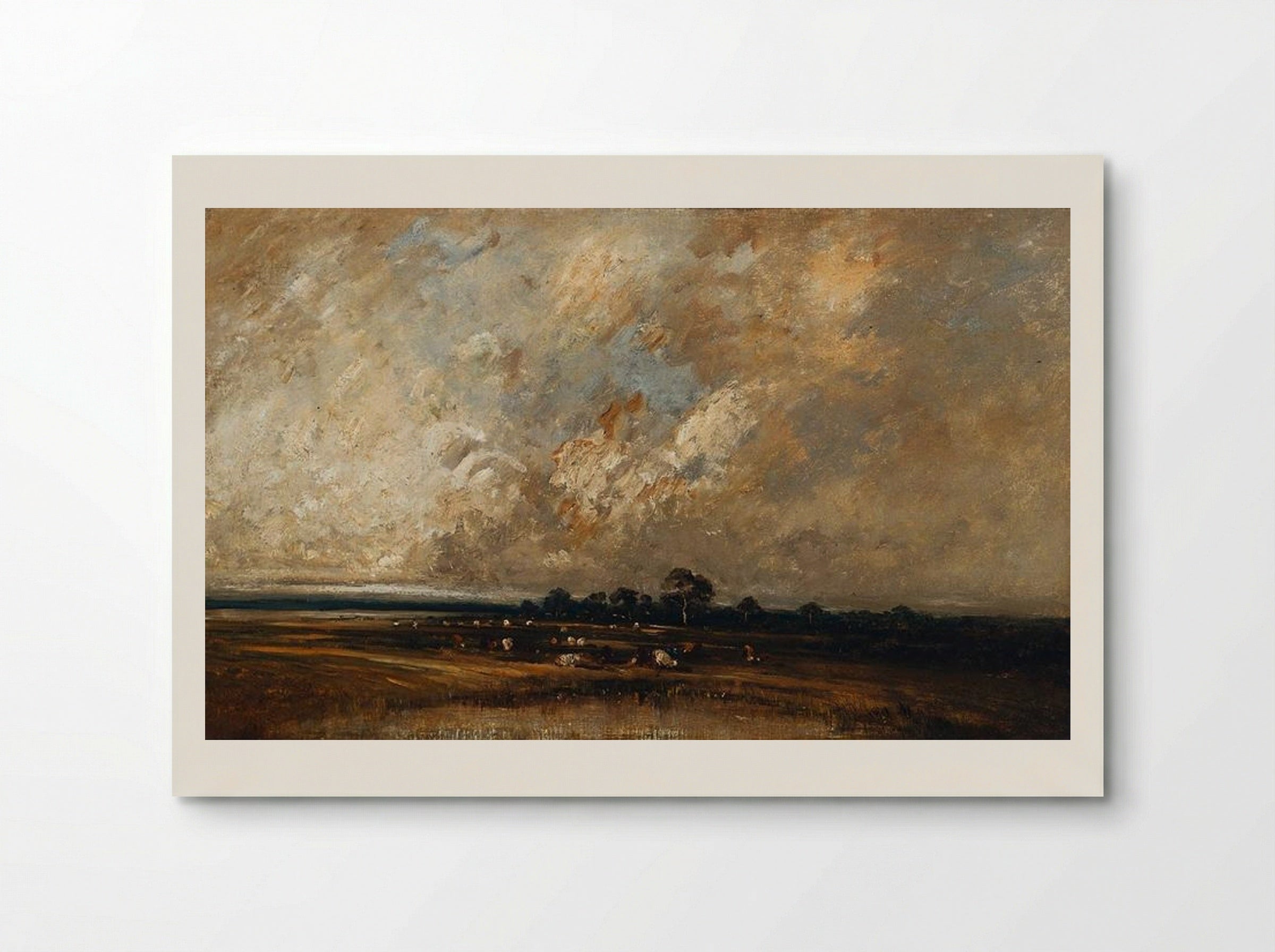 Stormy Sky over a Meadow - Jules Dupré - Poster
