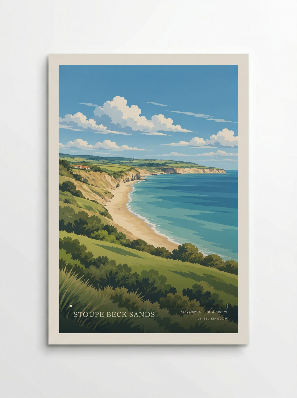 Stoupe Beck Sands | Travel Poster - Poster