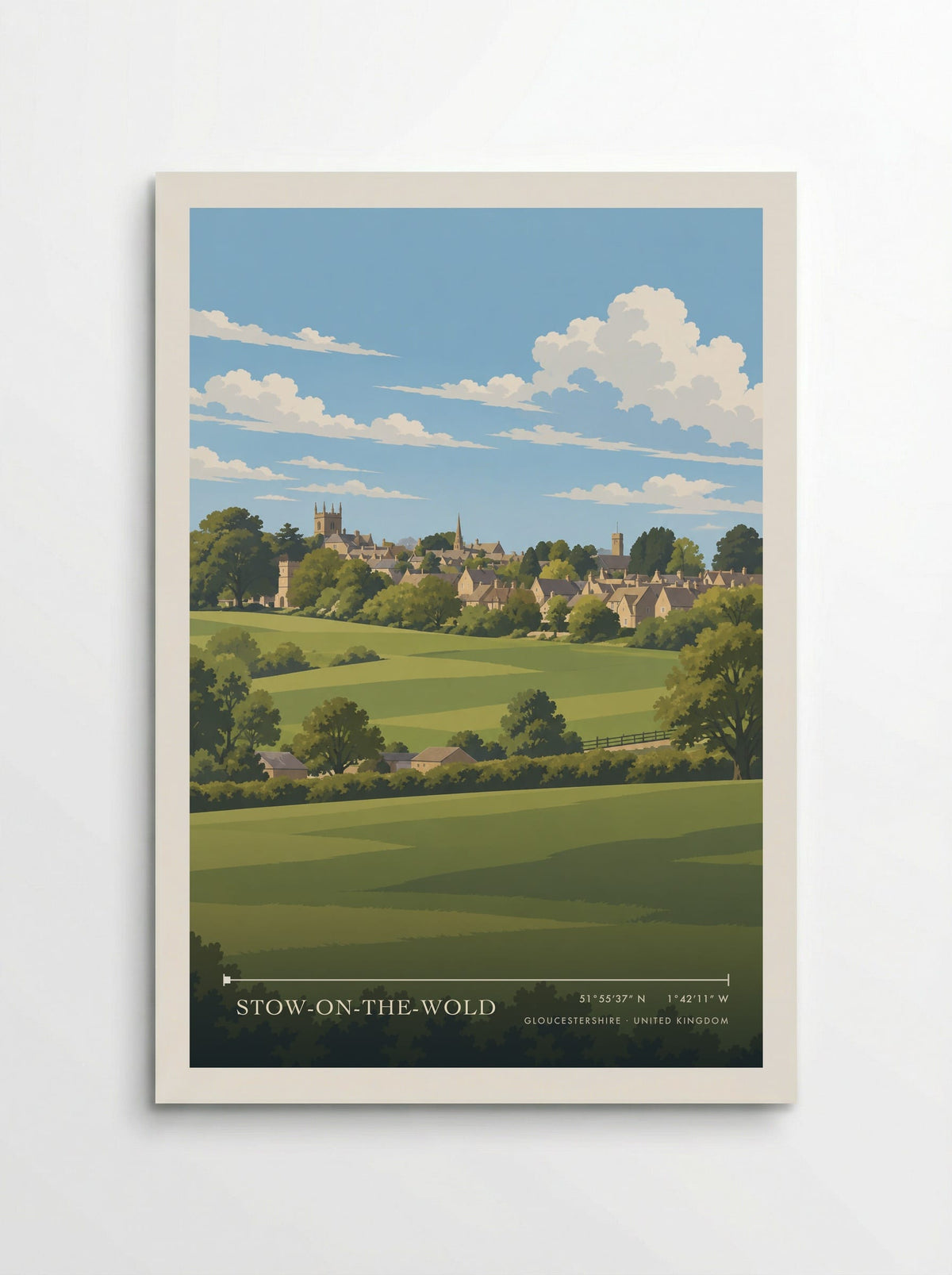 Stow-on-the-Wold, Gloucestershire | Travel Poster - Poster