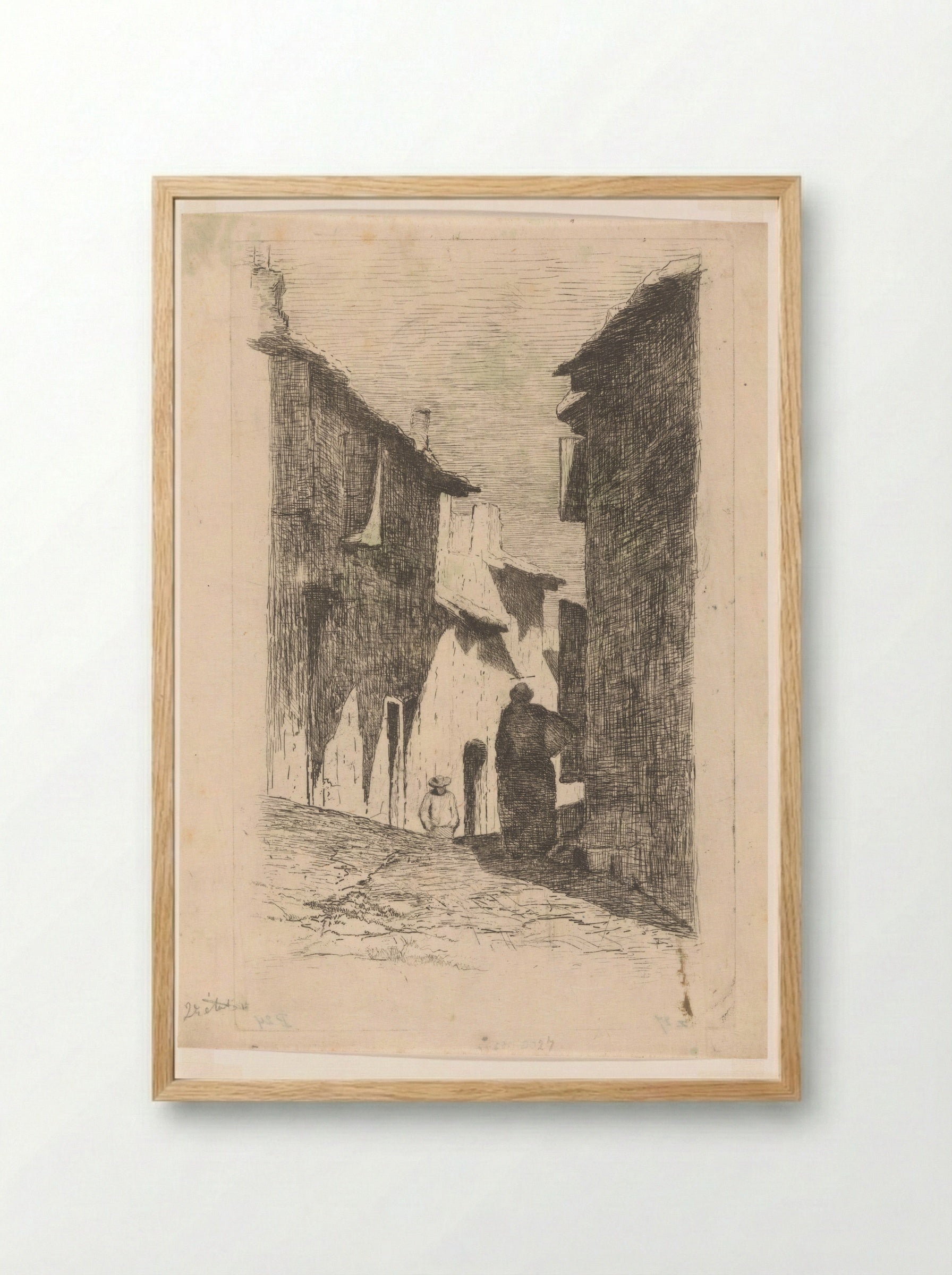 Straat in Arles - Philip Zilcken - Framed Print Wood