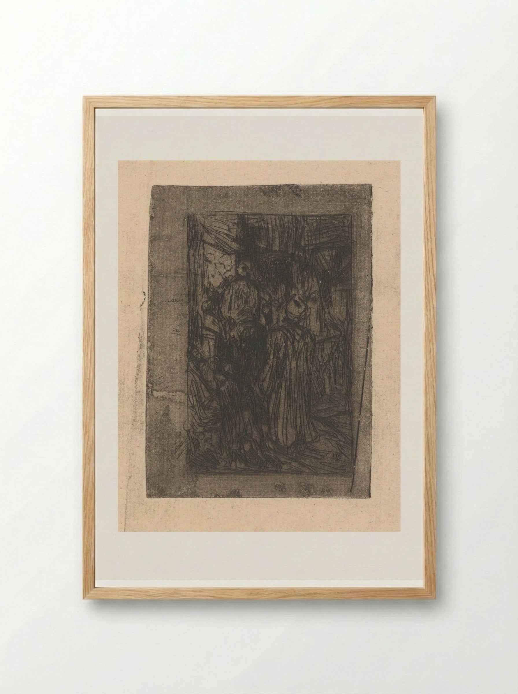 Straat in Jaffa - Marius Bauer - Framed Print Wood