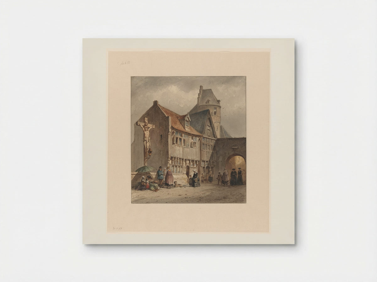 Straat te Antwerpen - Jan Gerard Smits - Poster