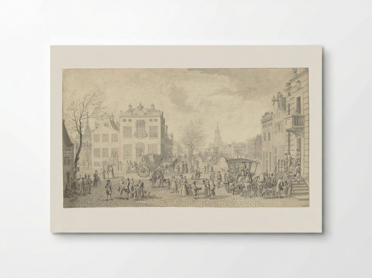 Straatgezicht te Den Haag - Nicolaes Aartman - Poster