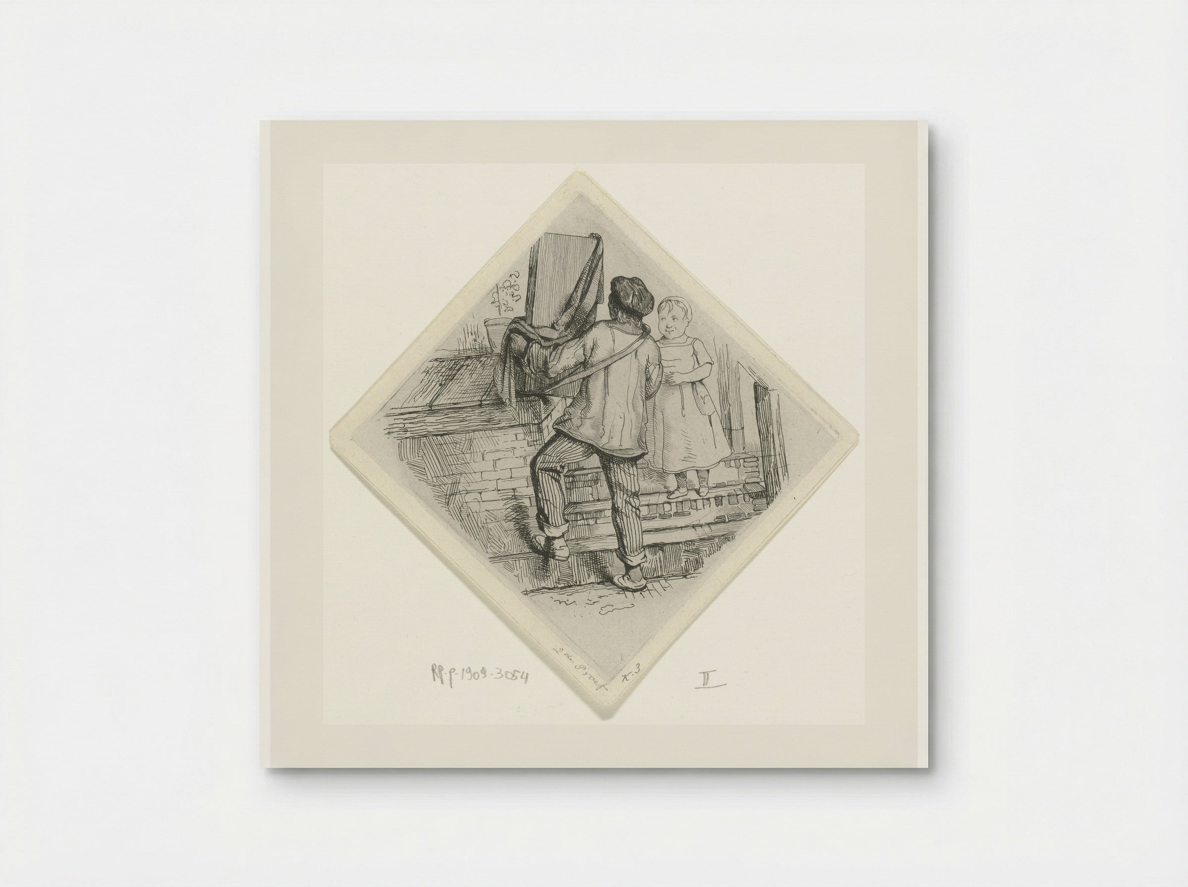 Straatmuzikant met draaiorgel - Jacobus Ludovicus Cornet - Poster