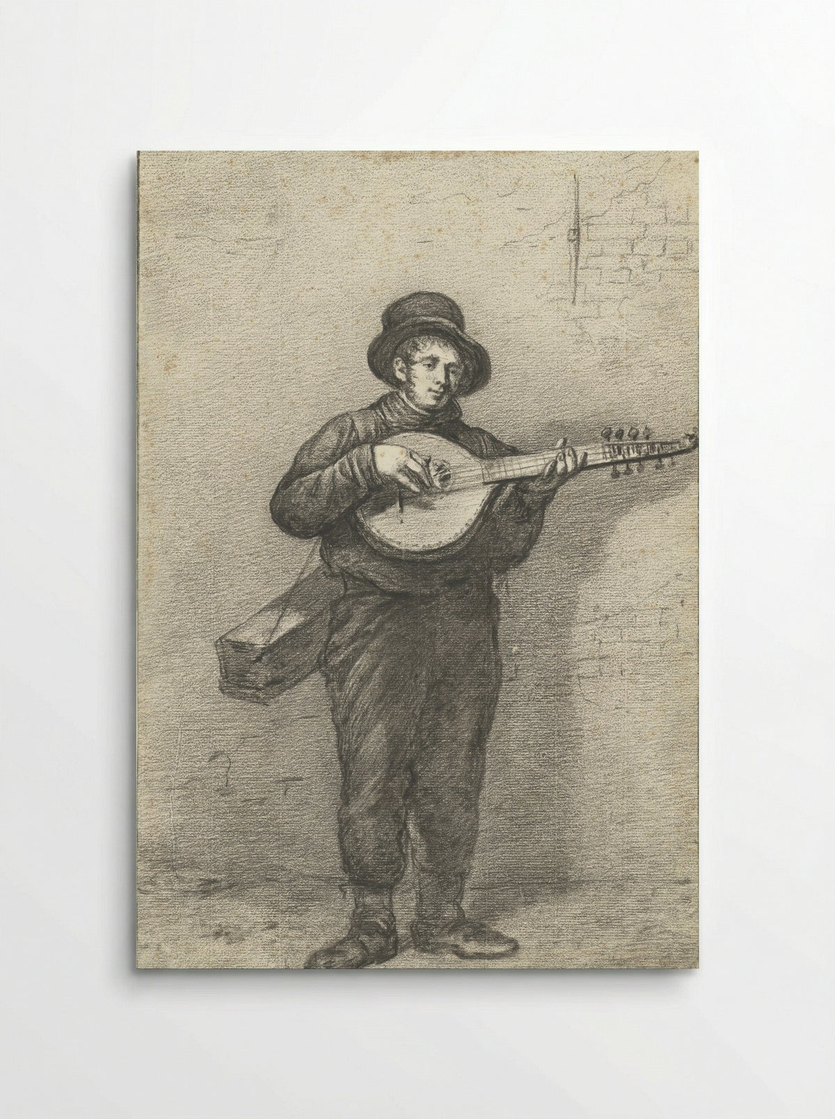 Straatmuzikant - Willem Albertus Haanebrink - Poster