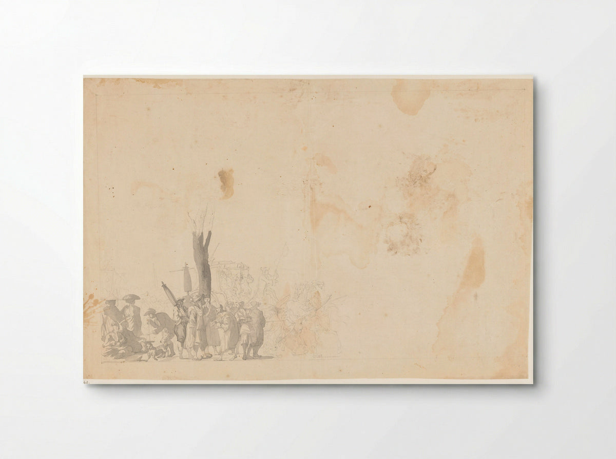 Straattafereel Batavia - Jan Brandes - Poster