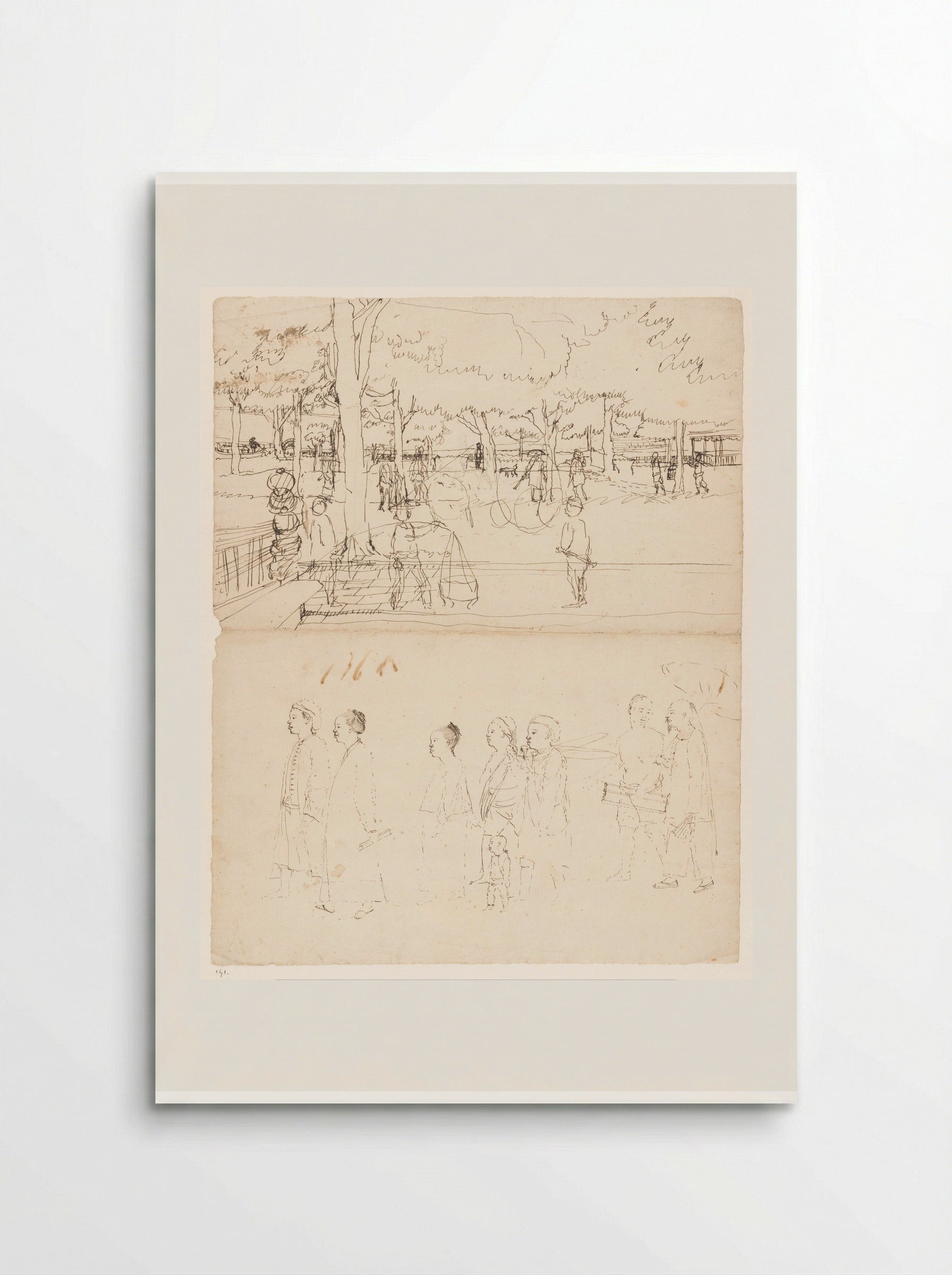 Straattaferelen Batavia - Jan Brandes - Poster