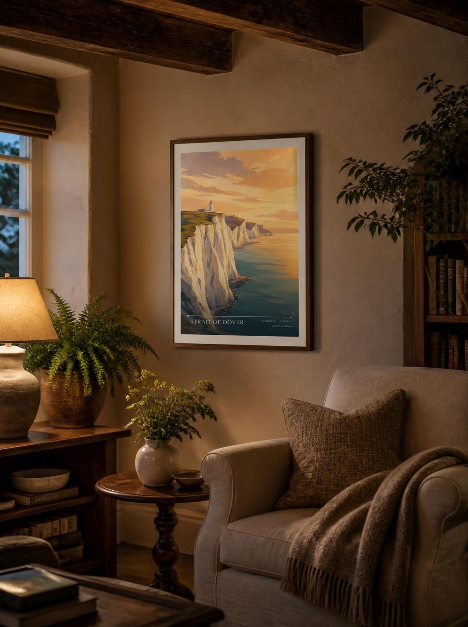 Strait of Dover United Kingdom Travel Poster - Lifestyle