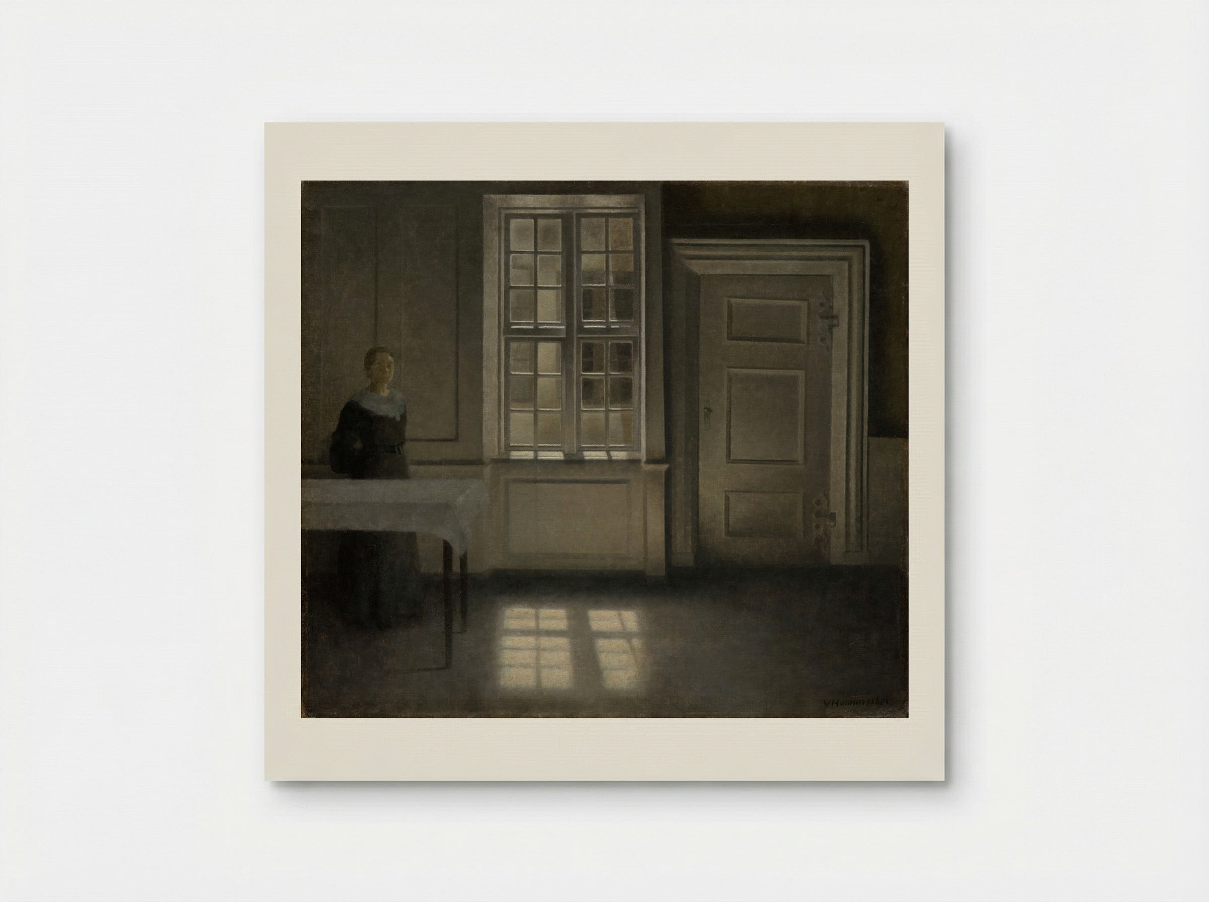 Strandgade, Sunshine - Vilhelm Hammershøi - Poster