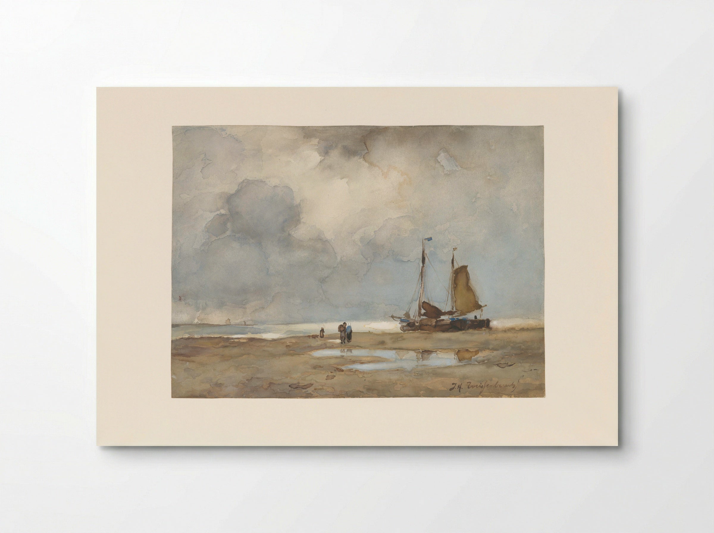 Strandgezicht - Johan Hendrik Weissenbruch - Poster