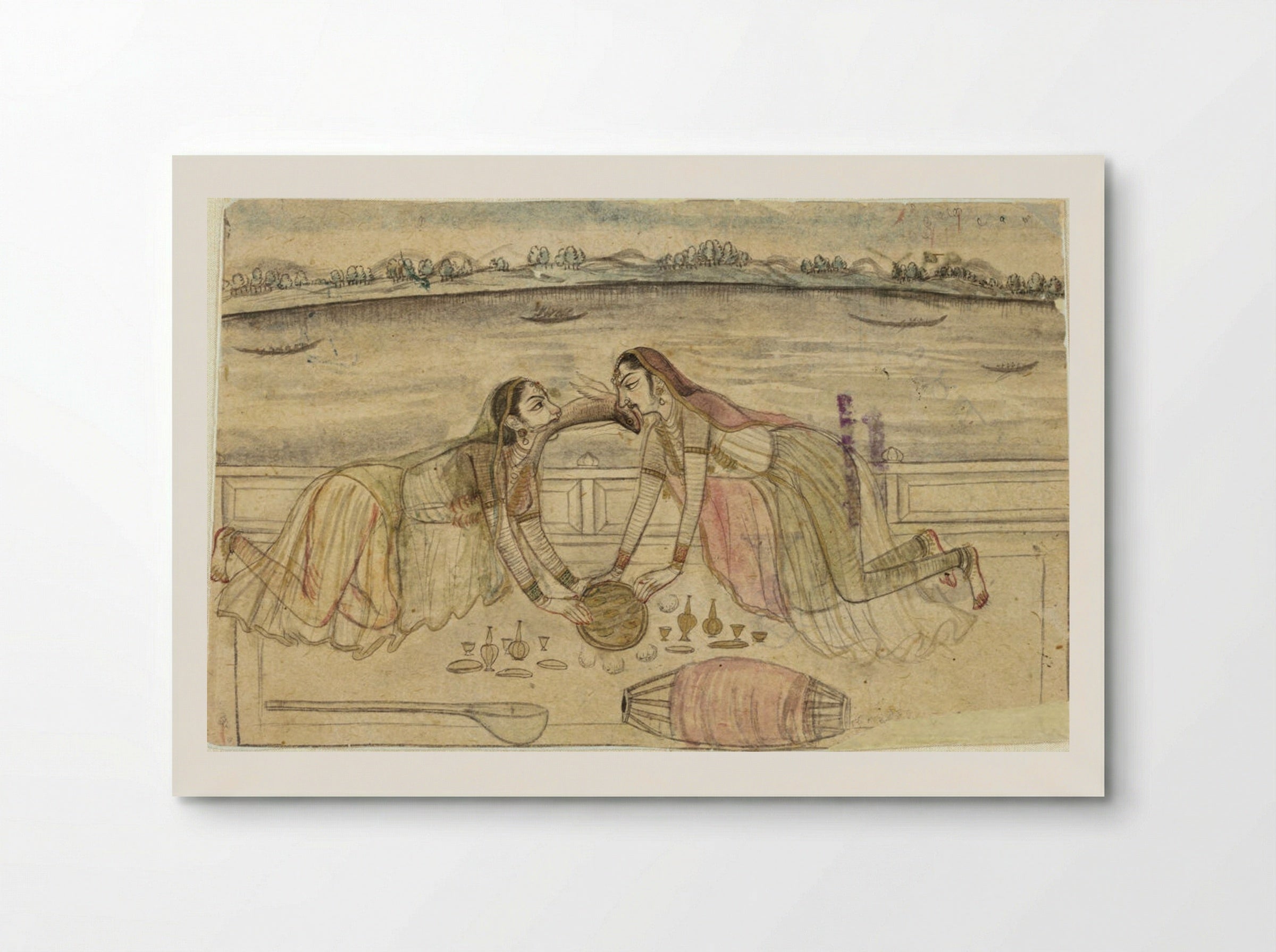 Strange Happenings on a Terrace - Nihal Chand - Poster
