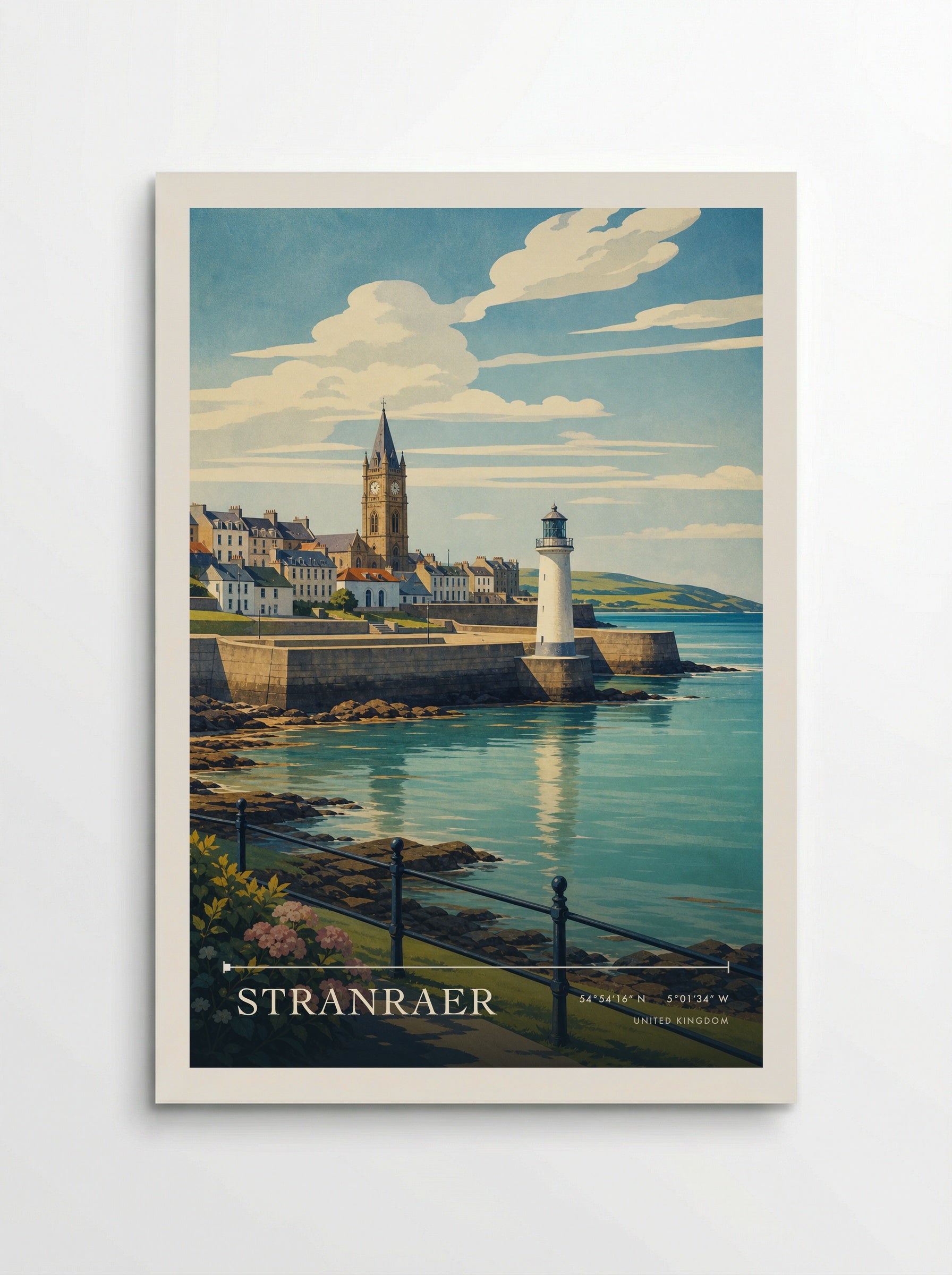 Stranraer United Kingdom Travel Poster - Poster