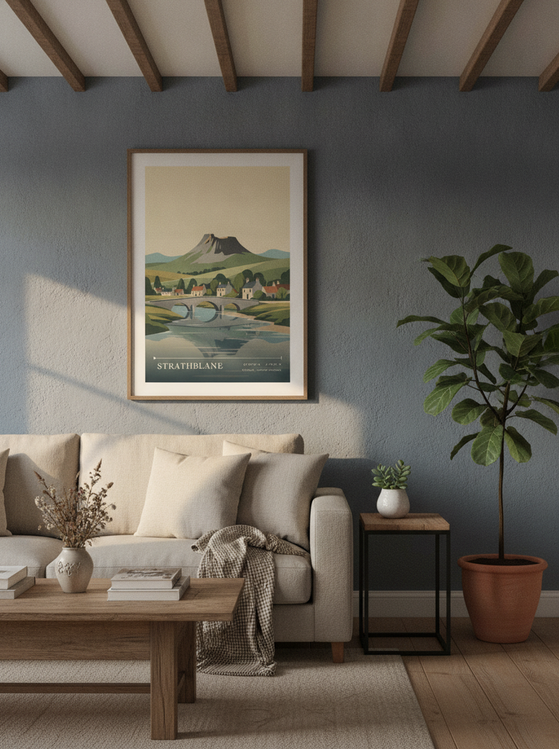 Strathblane Stirling United Kingdom Travel Poster - Lifestyle