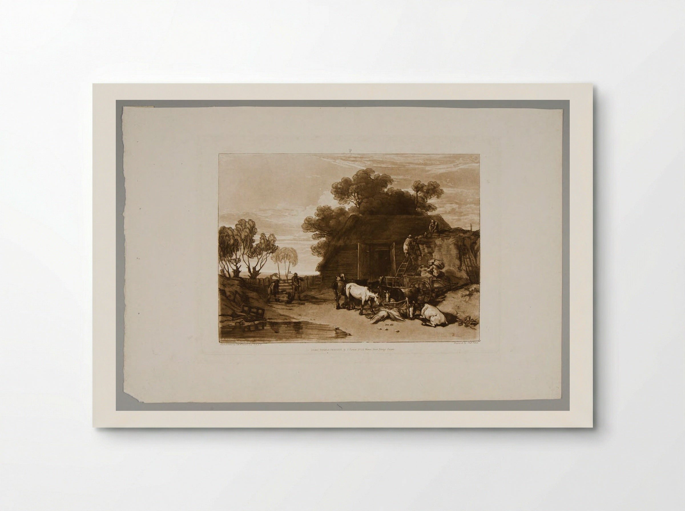 Straw Yard - Charles Turner - Poster