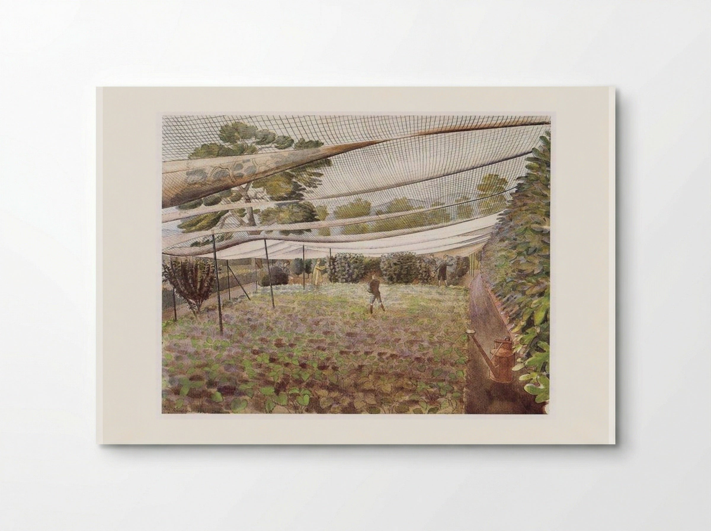 Strawberry Bed - Eric Ravilious - Poster