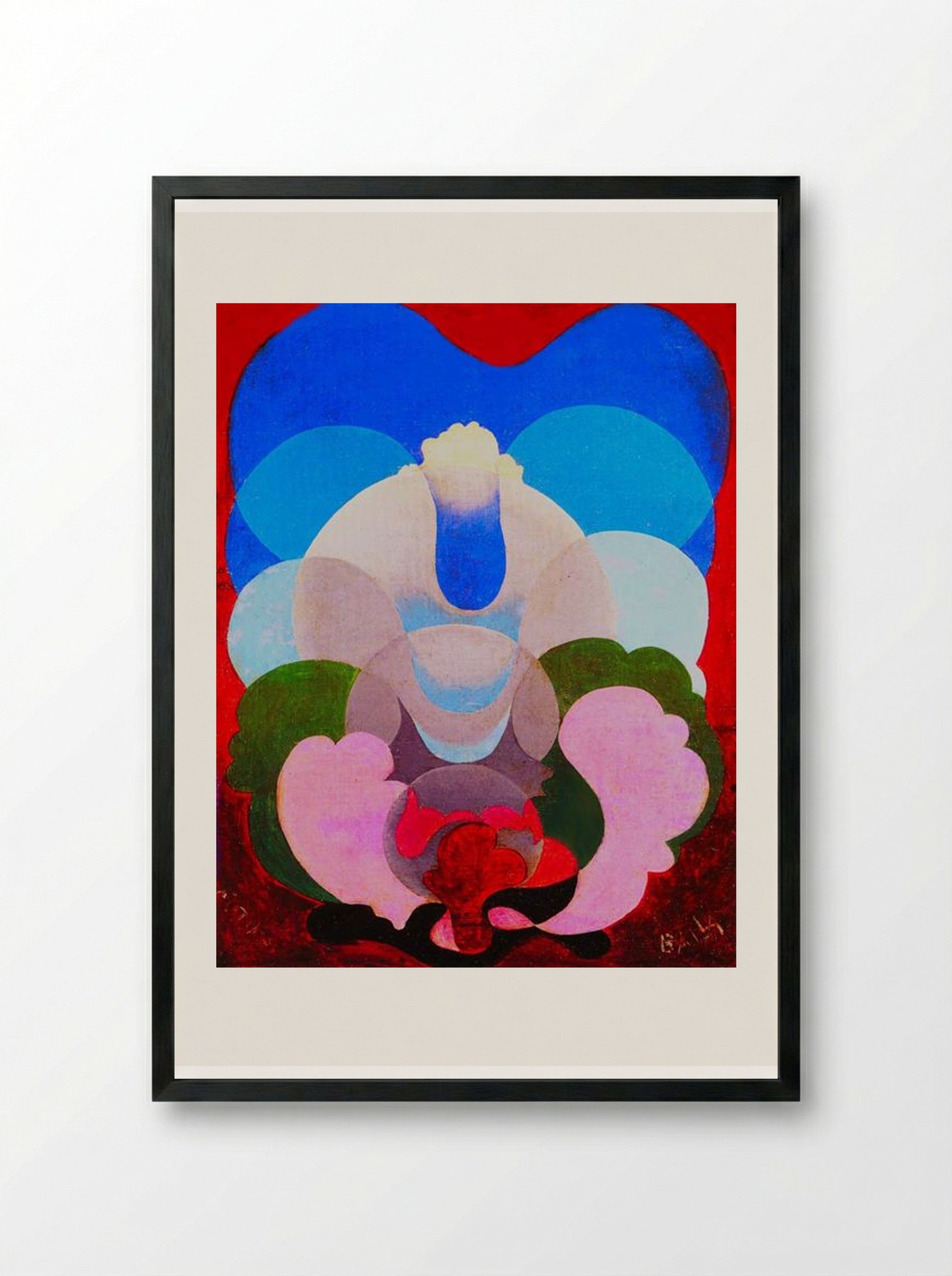 Streamlines Futur - Giacomo Balla - Framed Print Black