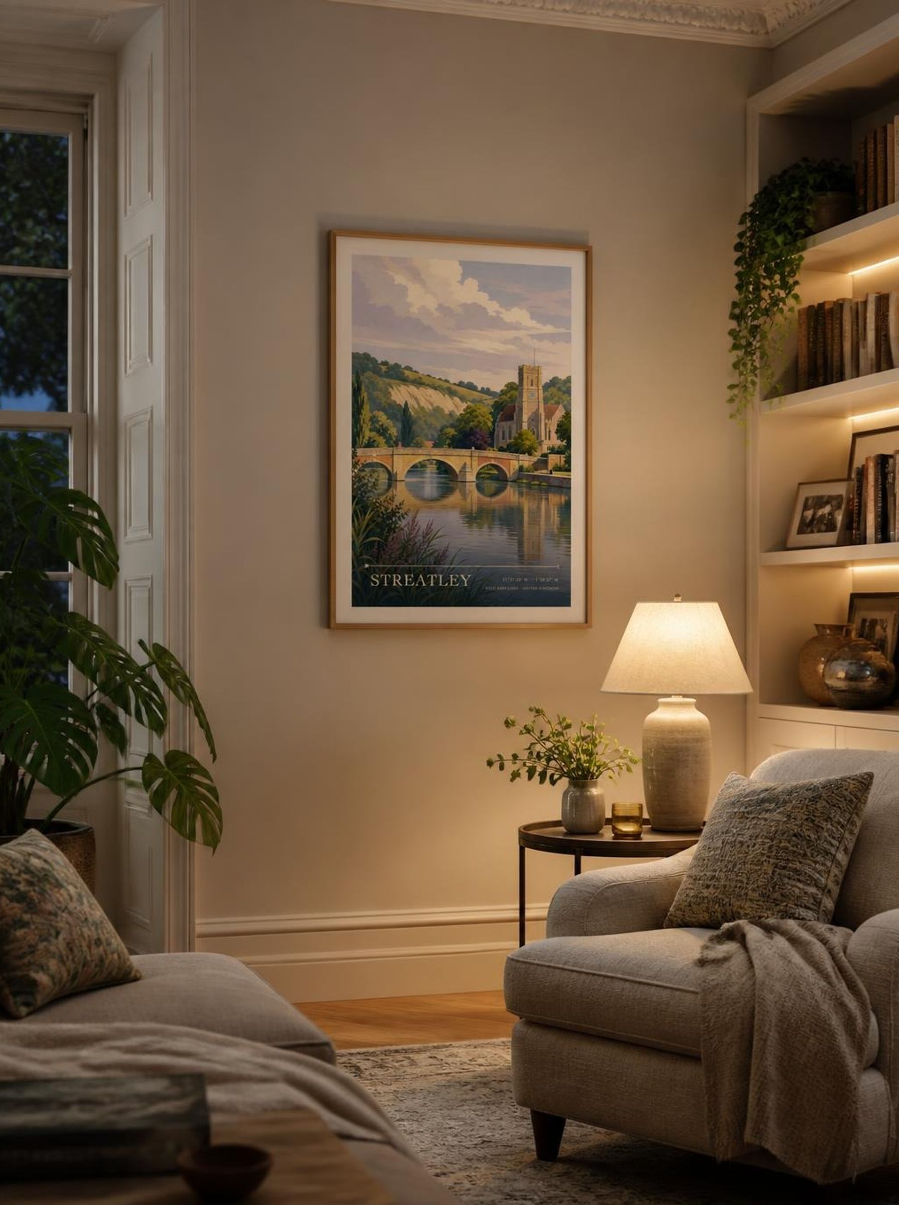 Streatley West Berkshire United Kingdom Travel Poster - Lifestyle