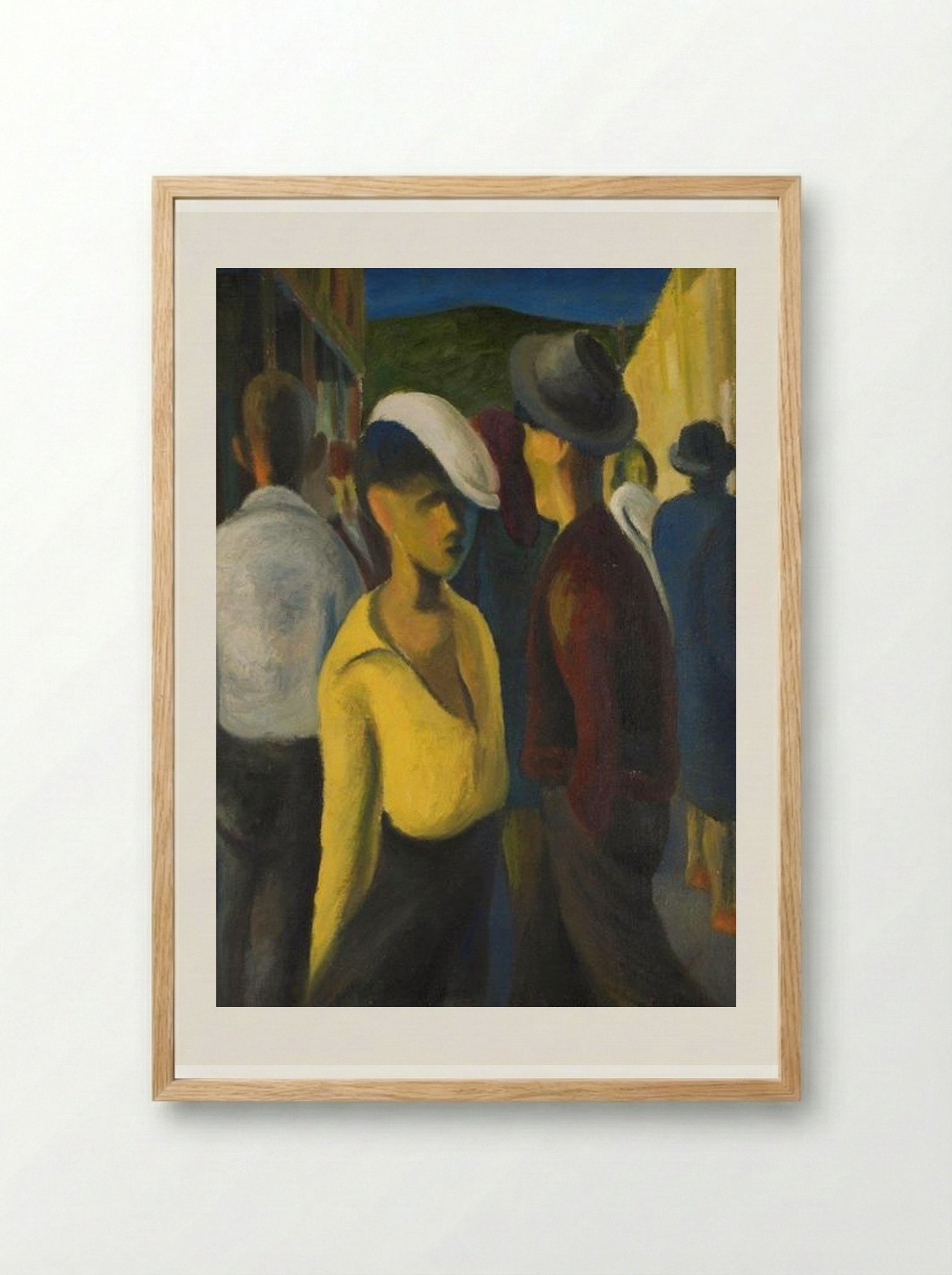 Street Bonhomie, District Six - Gerard Sekoto - Framed Print Wood