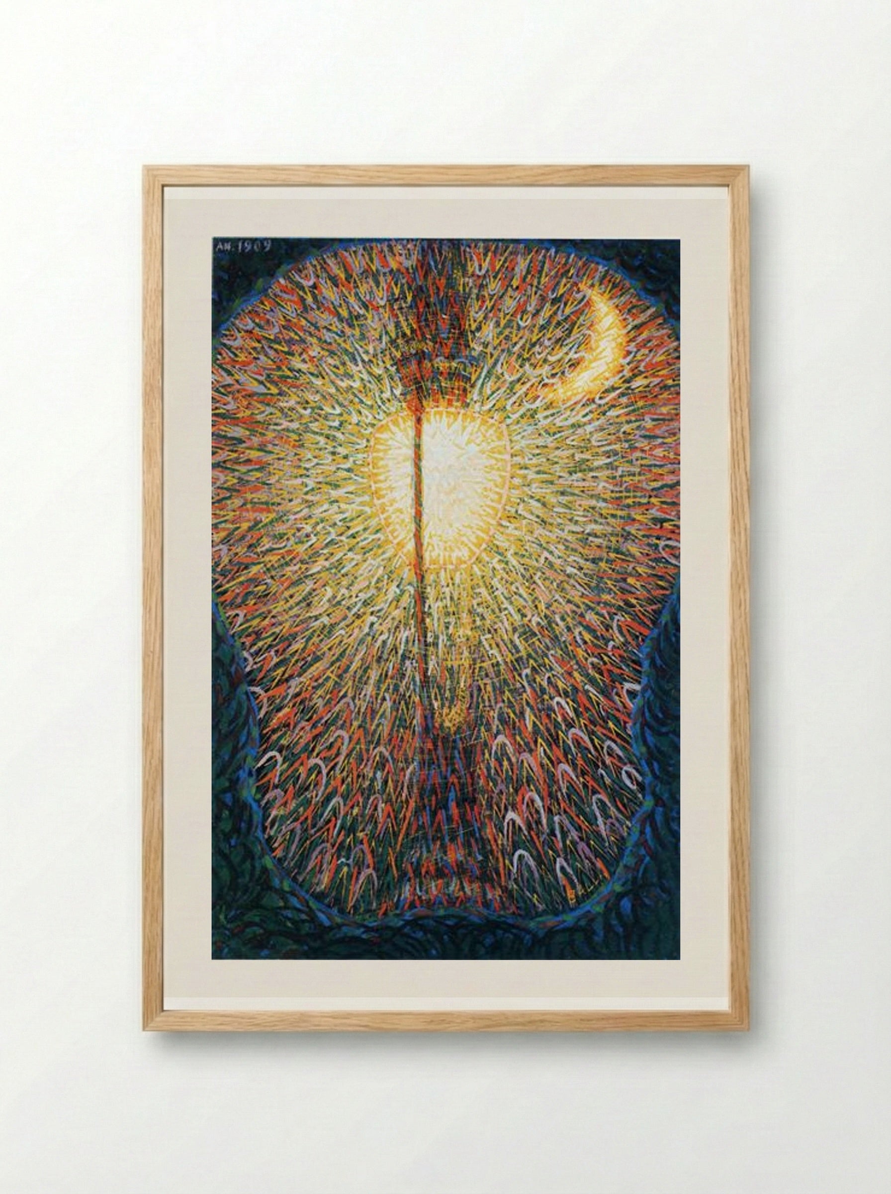 Street Light - Giacomo Balla - Framed Print Wood