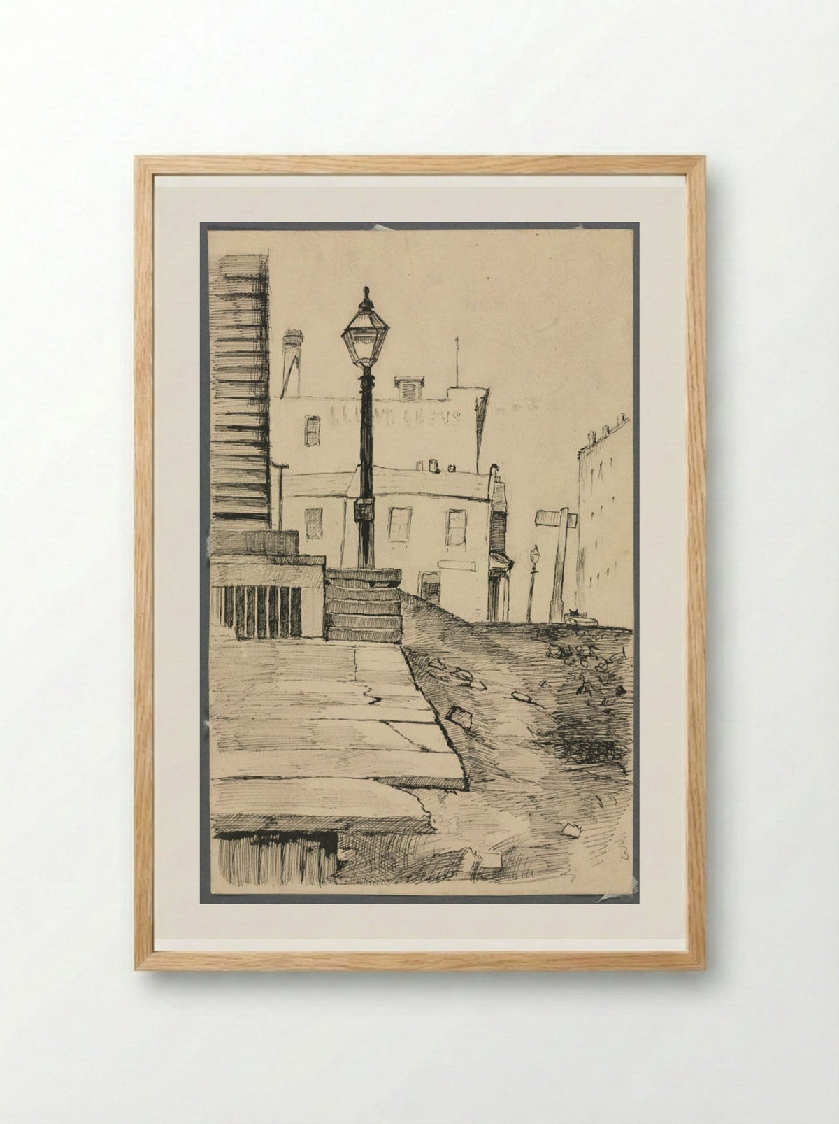 Street Scene, Cleveland - Otto H. Bacher - Framed Print Wood