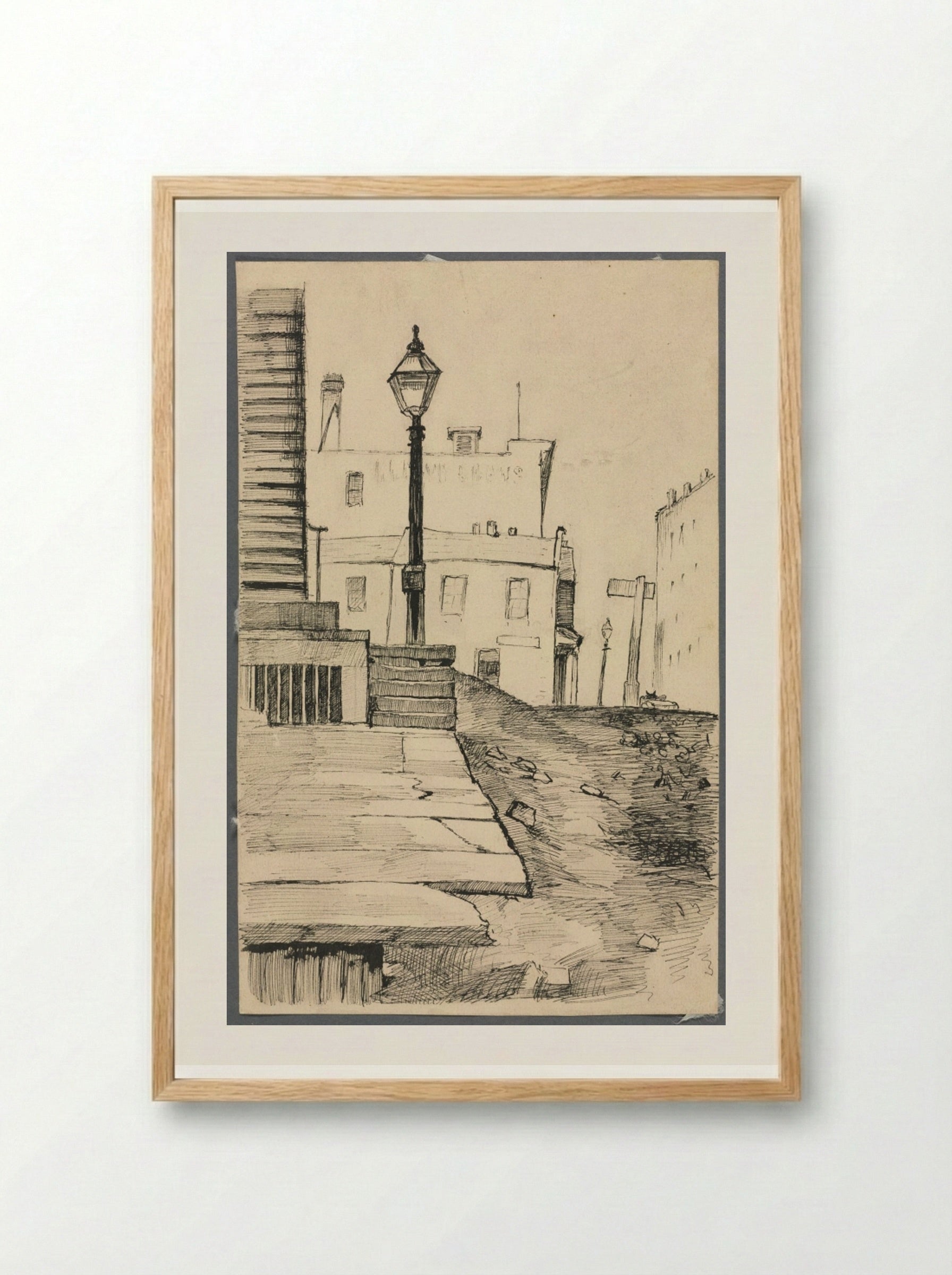 Street Scene, Cleveland - Otto H. Bacher - Framed Print Wood