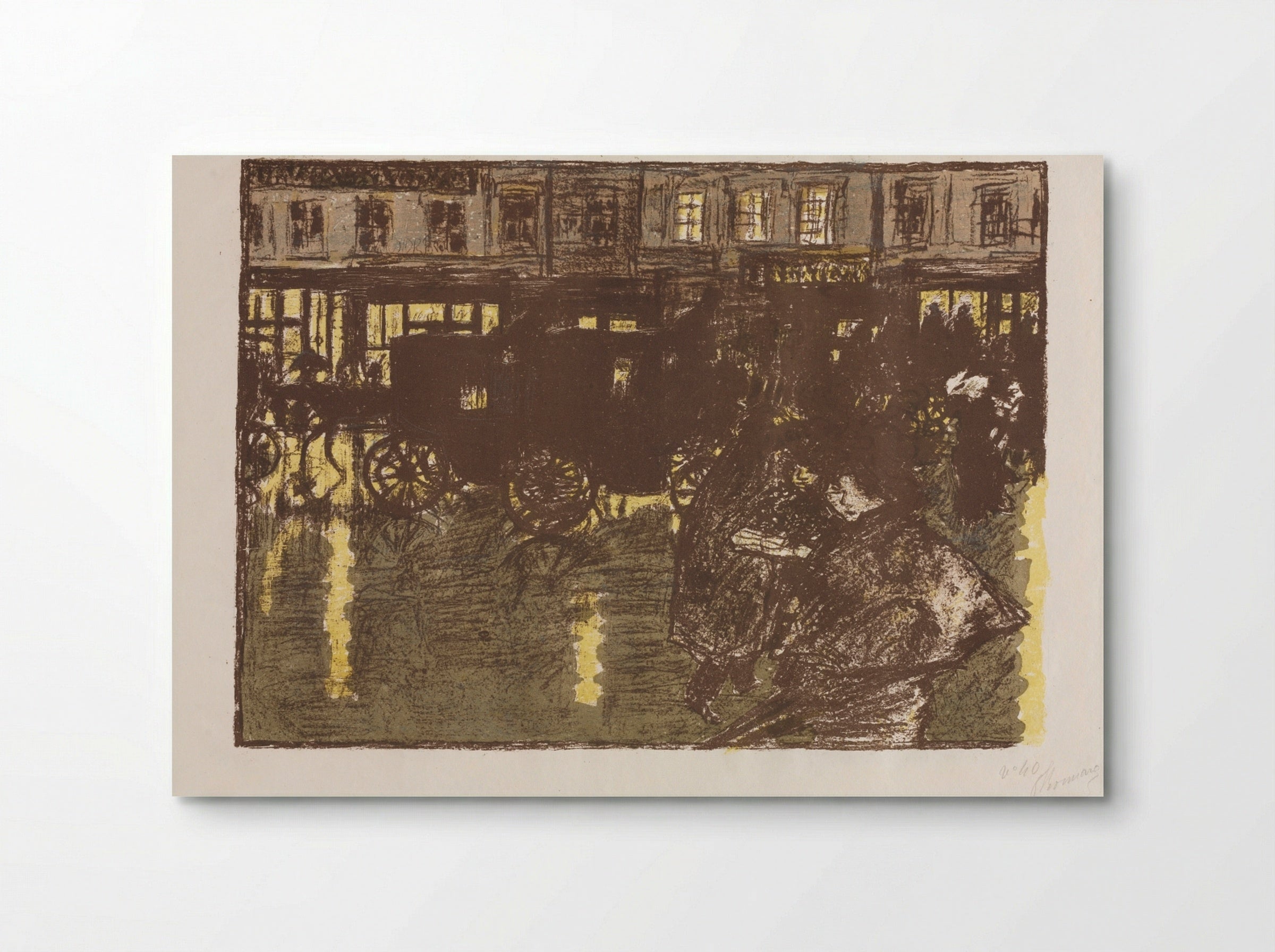 Street at Evening in the Rain - Pierre Bonnard - Poster