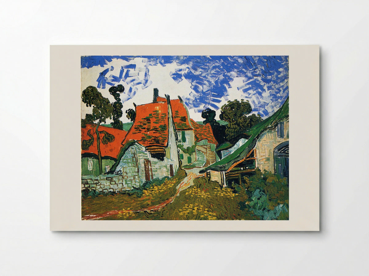 Street in Auvers-sur-Oise - Vincent van Gogh - Poster