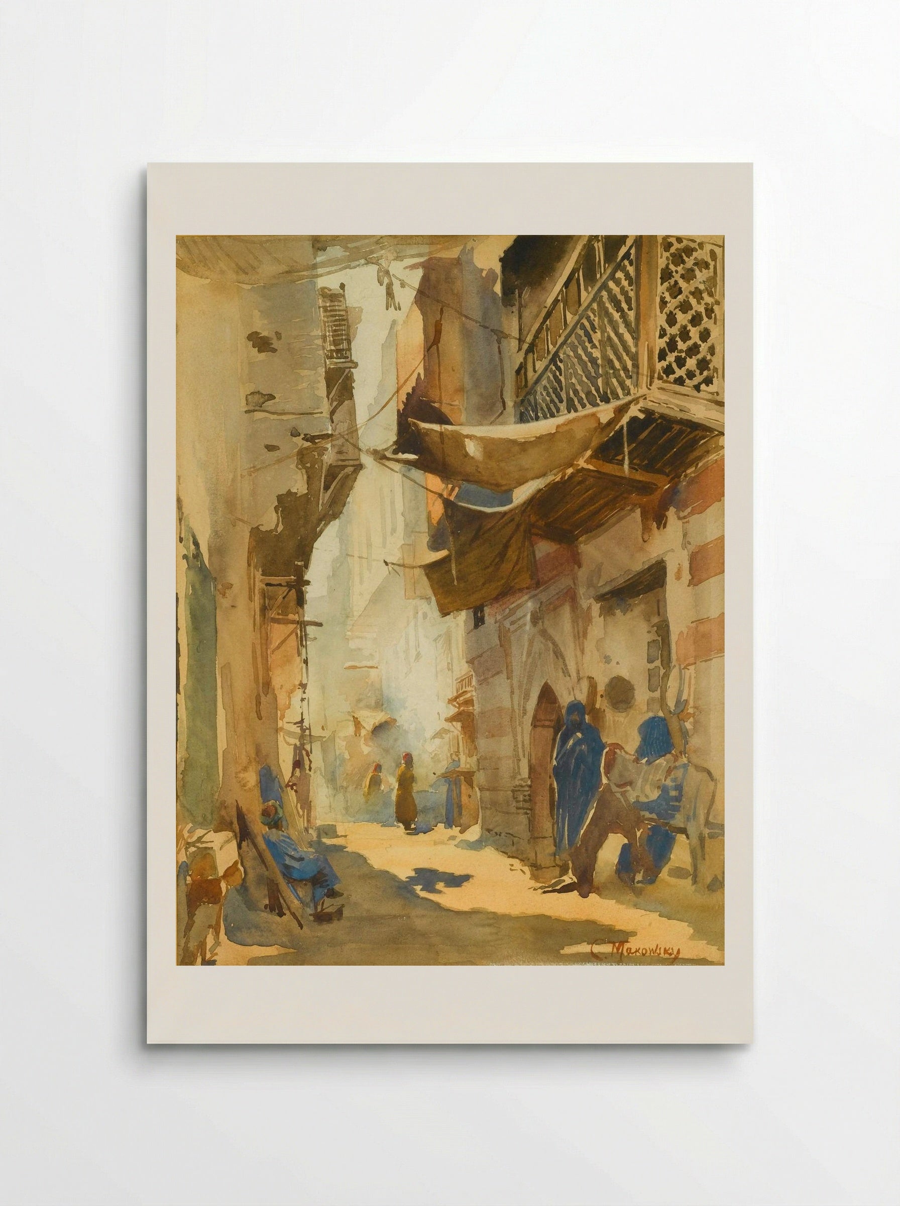 Street in Cairo - Konstantin Makovsky - Poster