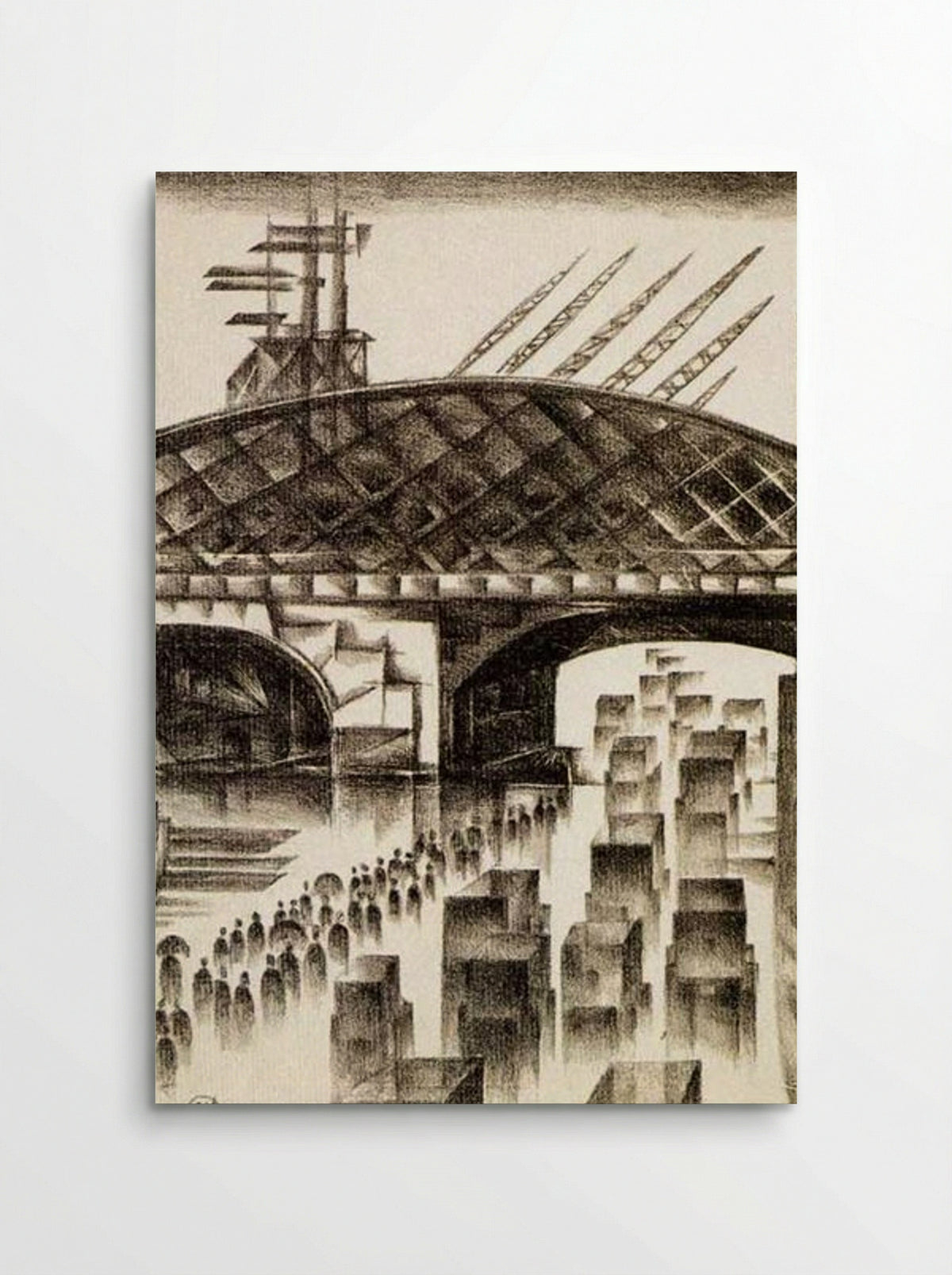 Street in London - Mstislav Dobuzhinsky - Poster