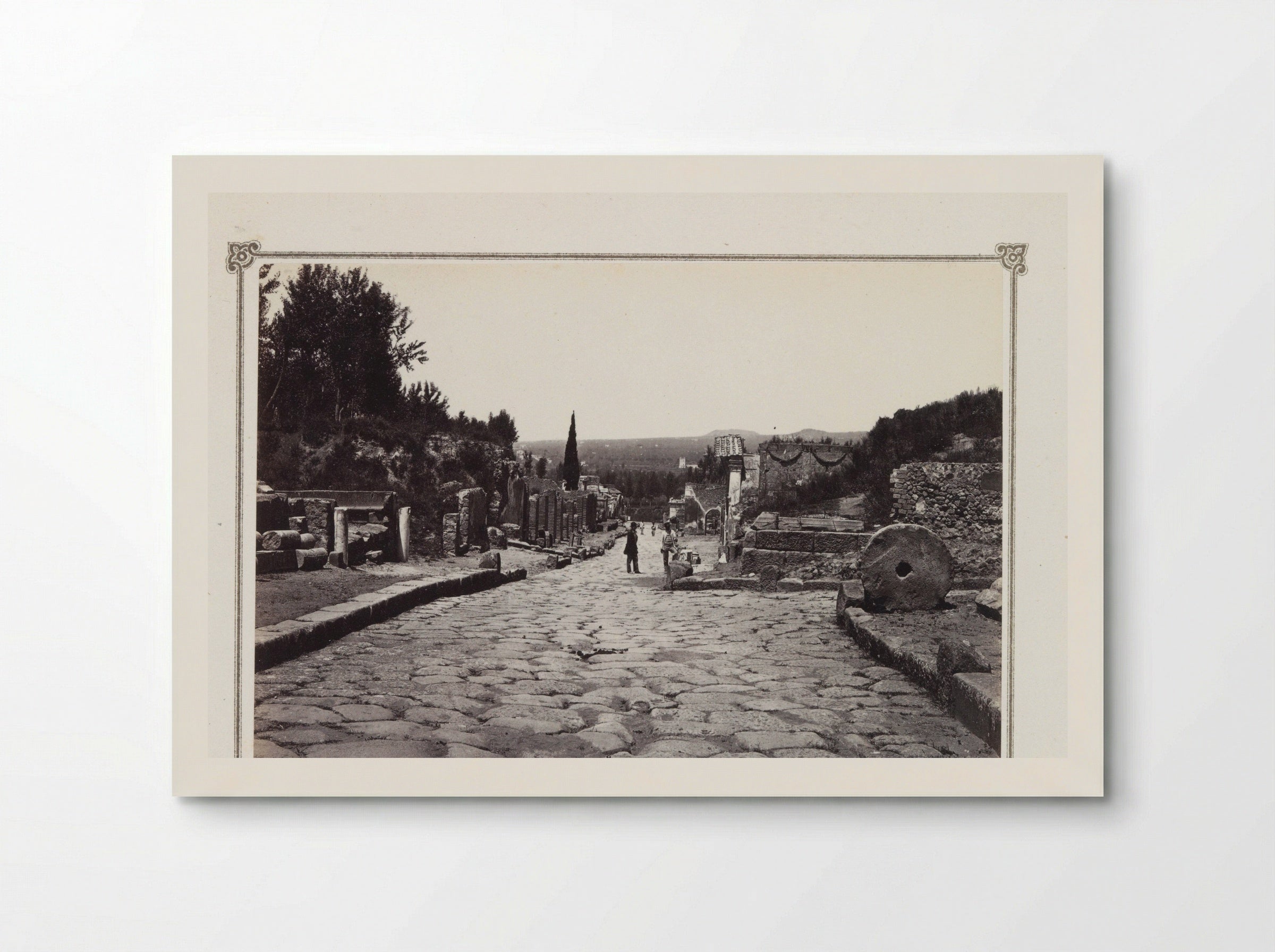 Street with Remains of Tombs in Pompeii - Giorgio Sommer - Poster