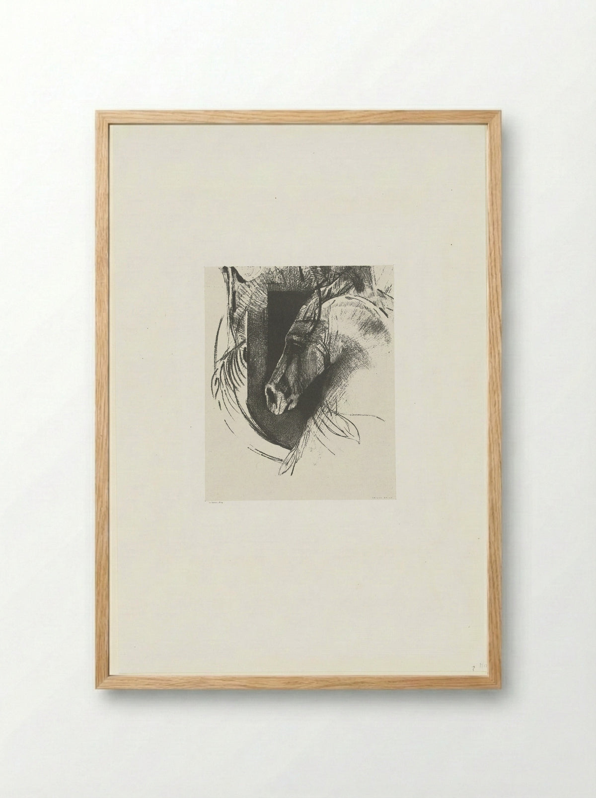 Strijdros (War Horse) - Léon Monrocq - Framed Print Wood