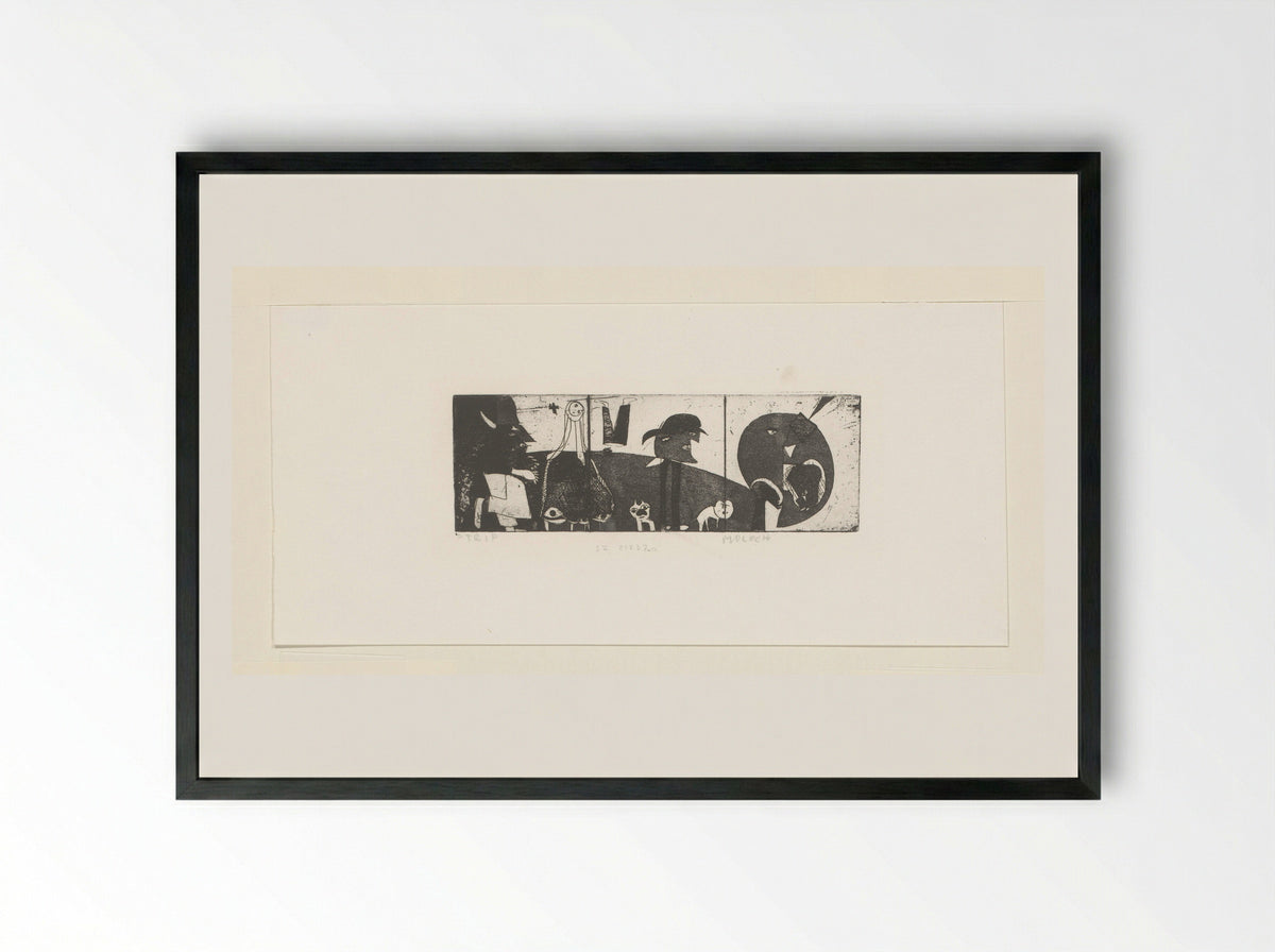 Strip Moloch - Sipke Huismans - Framed Print Black