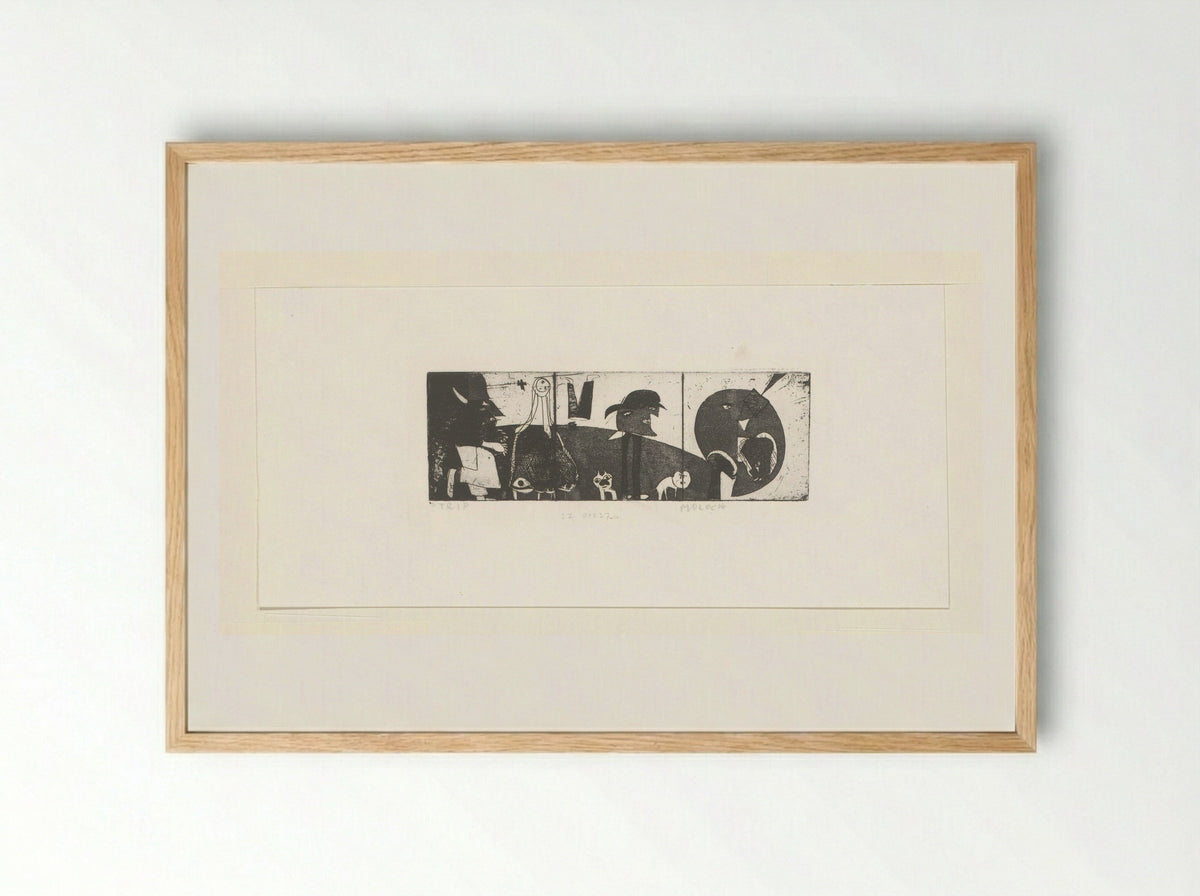 Strip Moloch - Sipke Huismans - Framed Print Wood