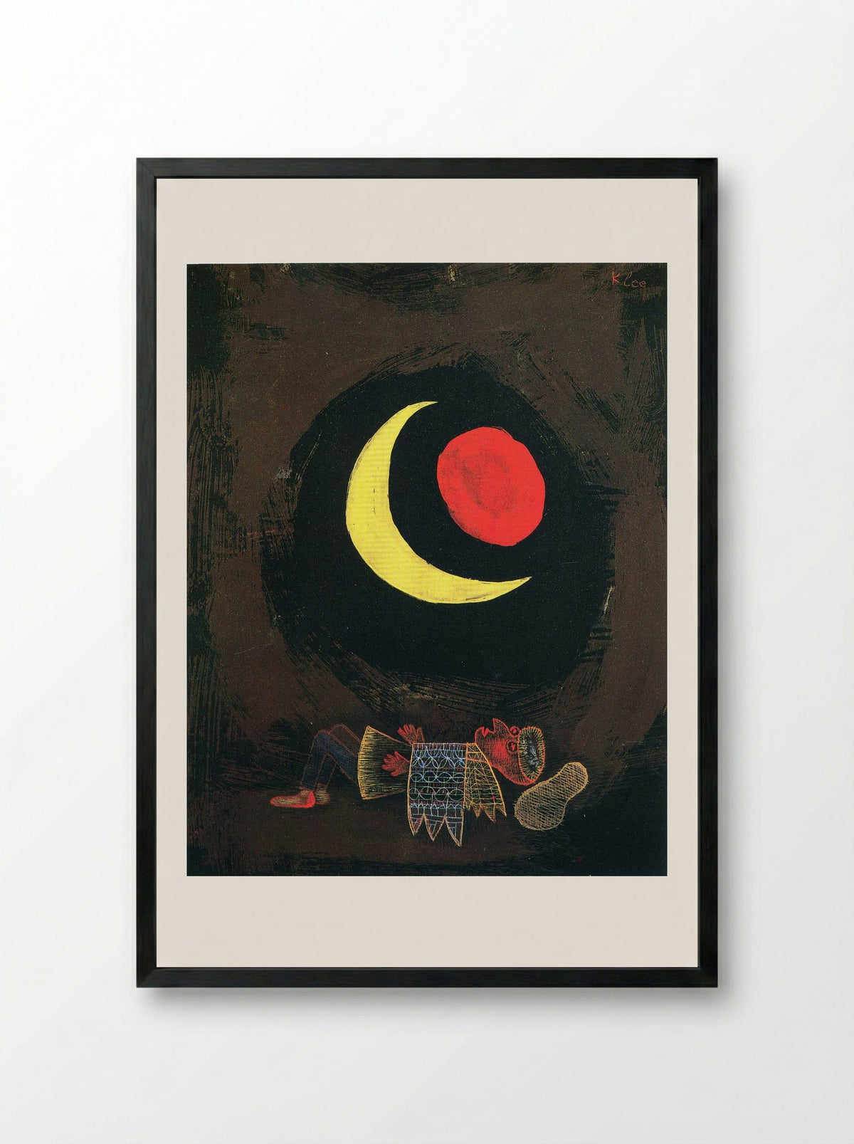 Strong Dream - Paul Klee - Framed Print Black