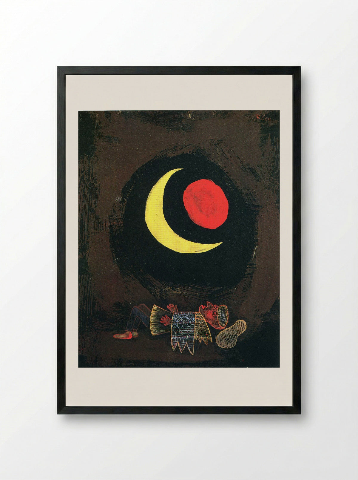 Strong Dream - Paul Klee - Framed Print Black