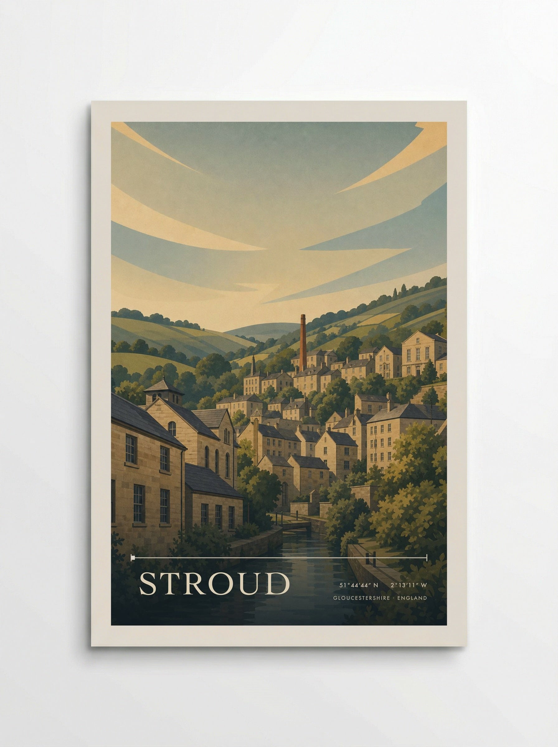 Stroud Gloucestershire England Travel Poster - Poster